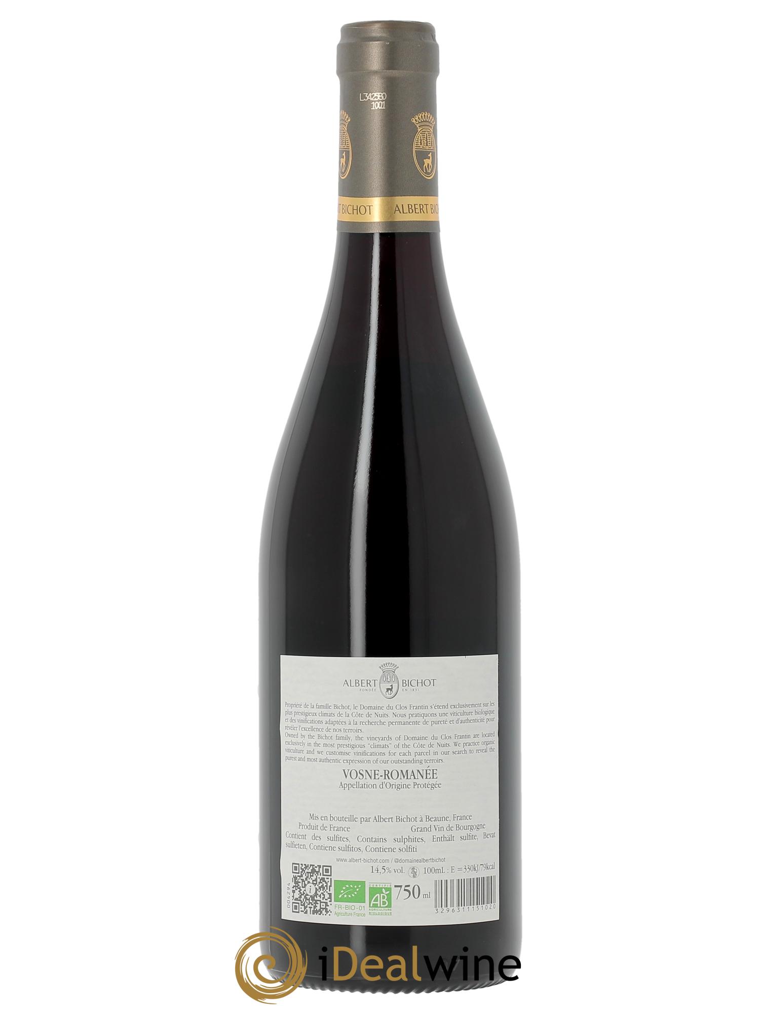Vosne-Romanée Clos Frantin - Albert Bichot  2023 - Posten von 1 Flasche - 1