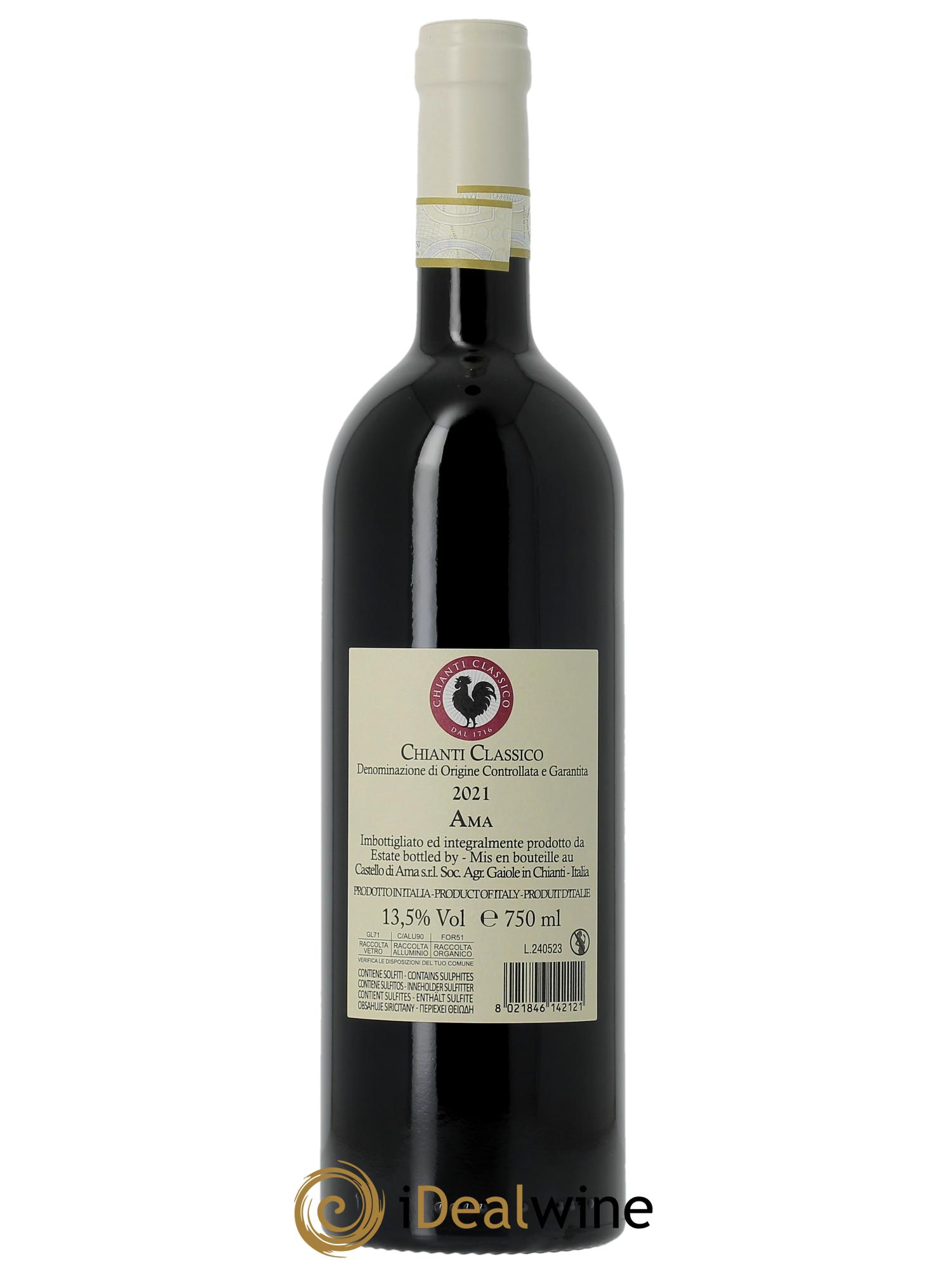 Chianti Classico DOCG San Lorenzo Castello di Ama 2021 - Lot of 1 bottle - 1