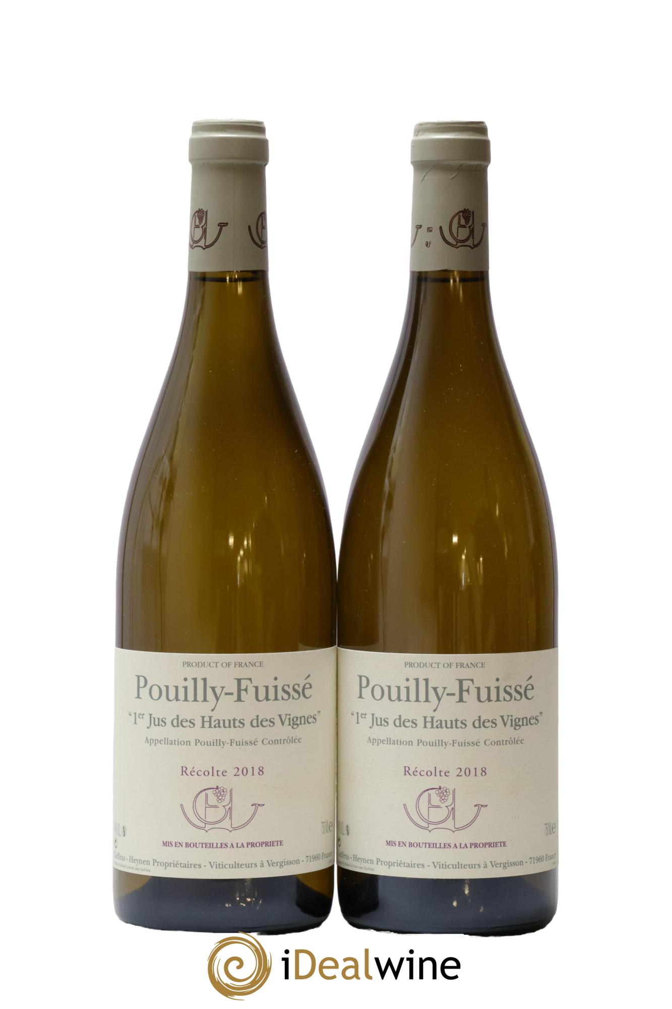 Pouilly-Fuissé 1er Jus des Hauts des Vignes Guffens-Heynen 2018 - Lot de 2 bouteilles - 0