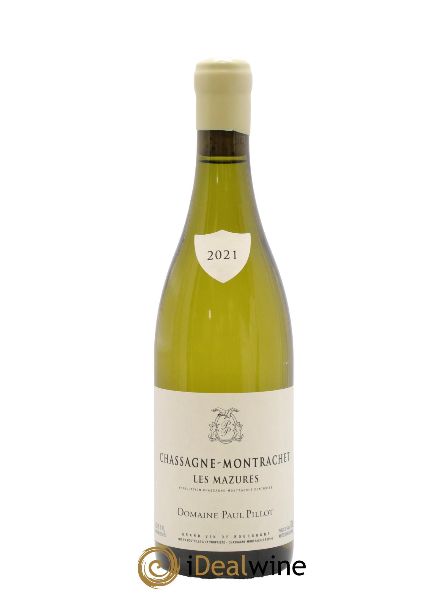 Chassagne-Montrachet Les Mazures Paul Pillot (Domaine) 2021 - Lot de 1 bouteille - 0