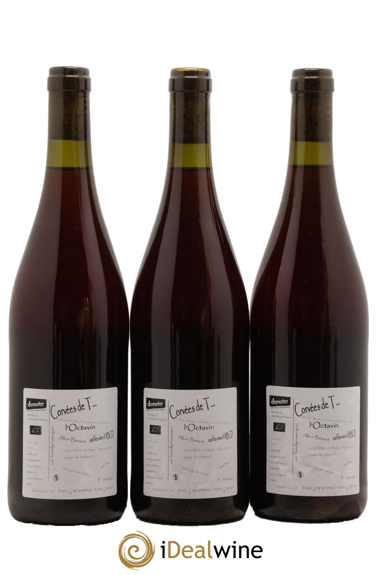 Vin de France Trousseau Les Corvées Commendatore Domaine de L'Octavin - Alice Bouvot - Lot de 3 bouteilles - 1
