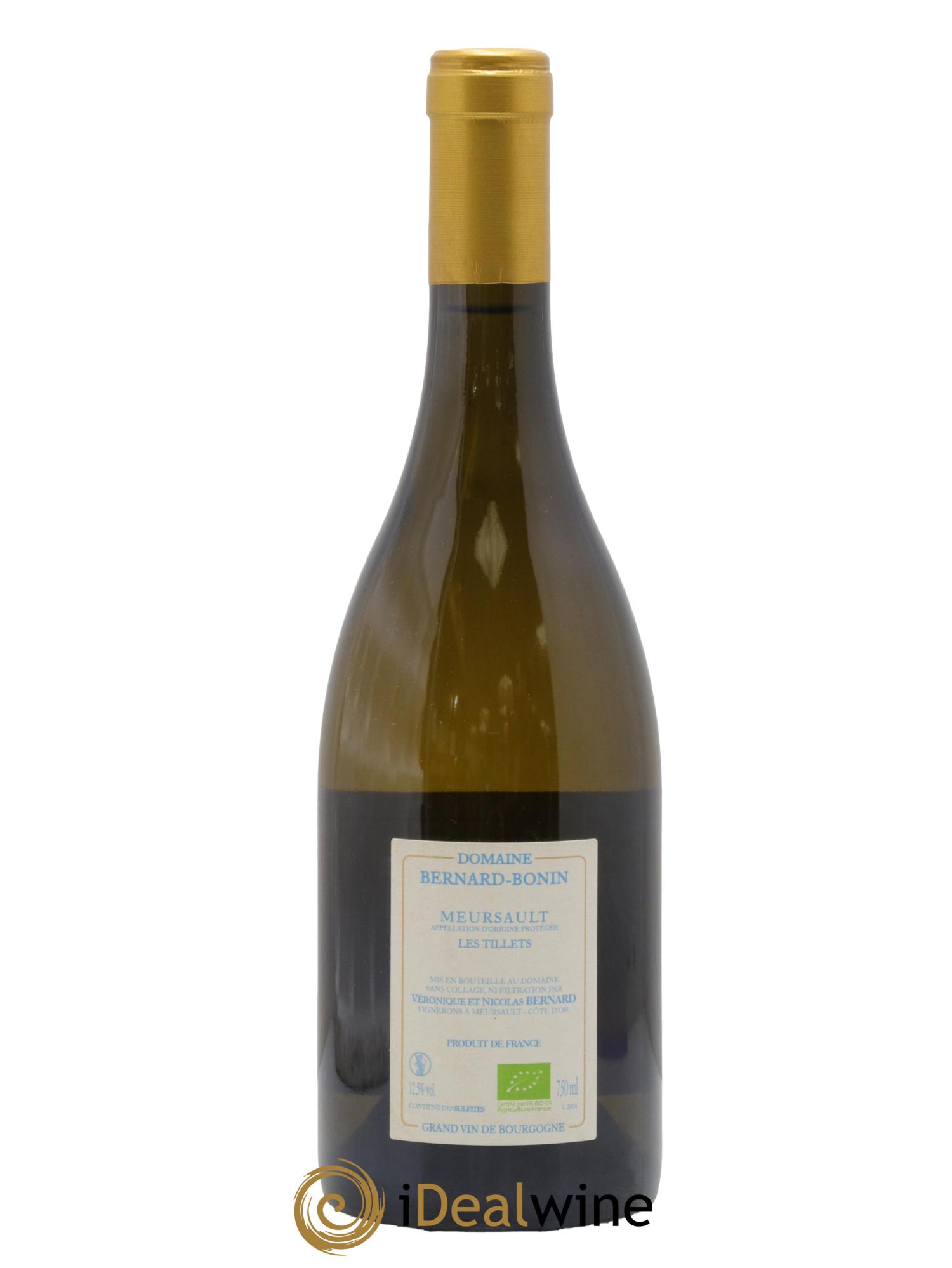 Meursault Les Tillets Bernard Bonin 2020 - Lot of 1 bottle - 1
