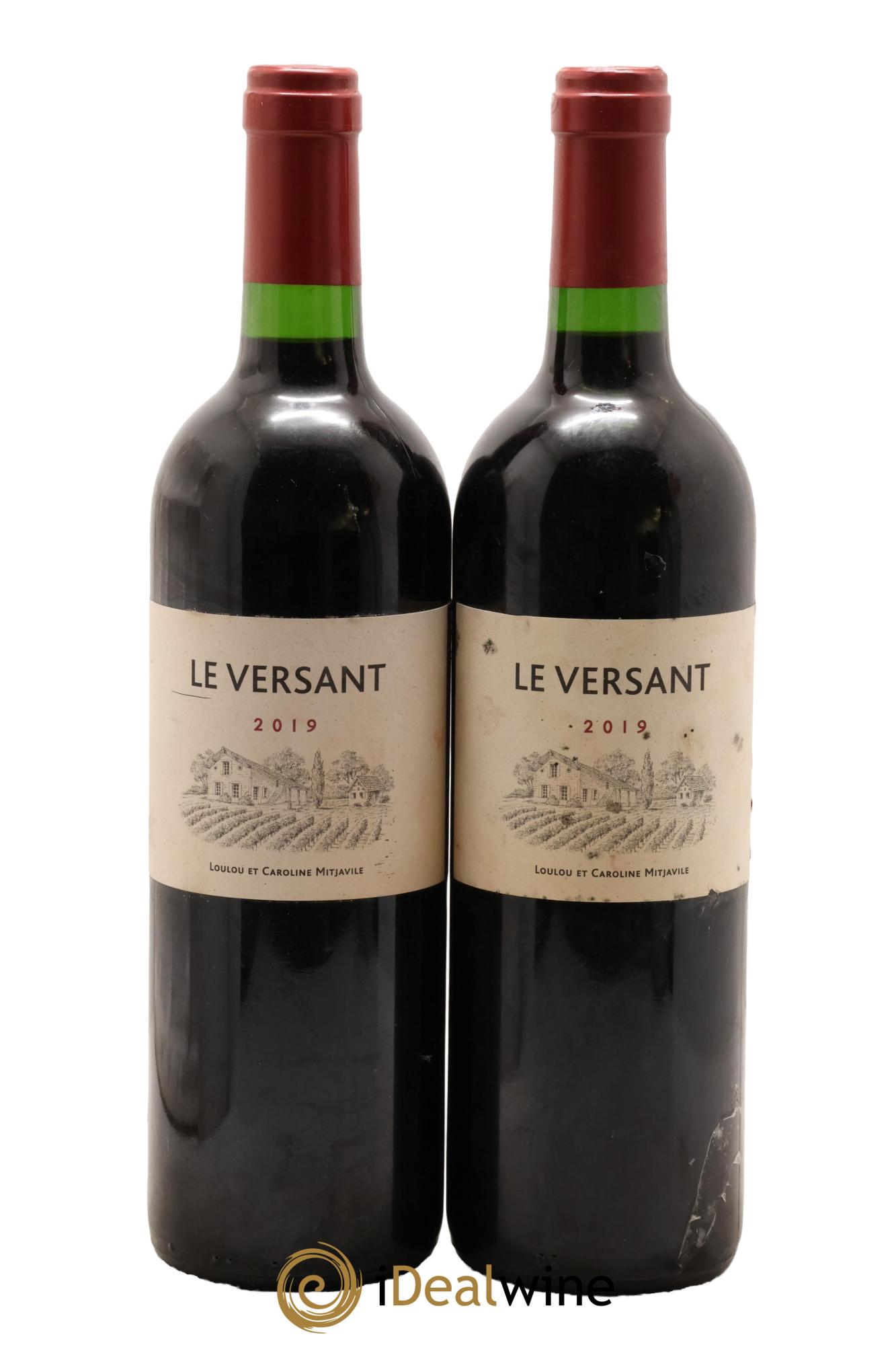 Castillon-Côtes-de-Bordeaux (Côtes-de-Castillon) Le Versant Domaine de l'Aurage 2019 - Lotto di 2 bottiglie - 0