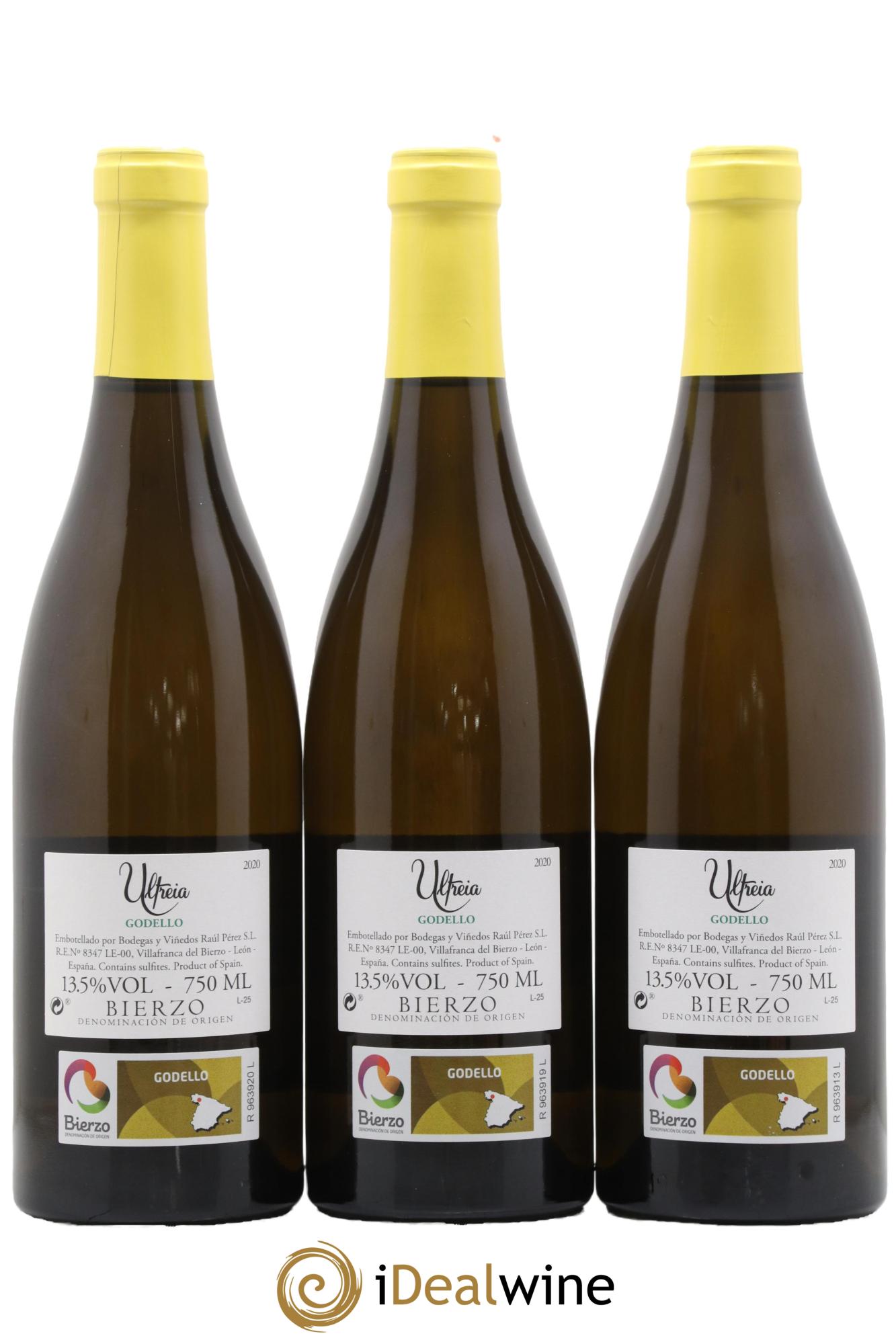 Espagne Bierzo Ultreia Godello R.Perez 2020 - Lot de 3 bouteilles - 1