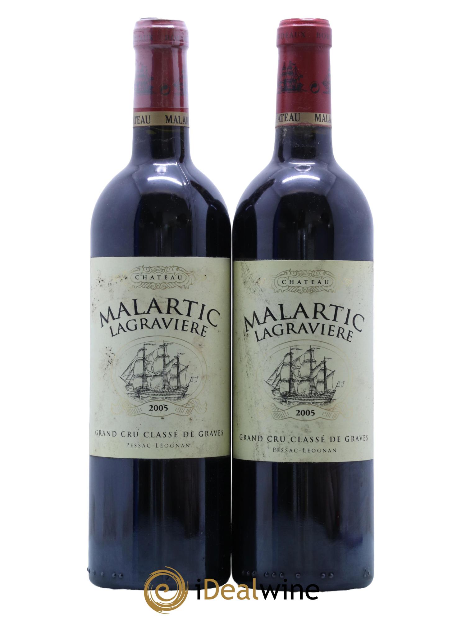 Château Malartic-Lagravière Cru Classé de Graves 2005 - Lot de 2 bouteilles - 0