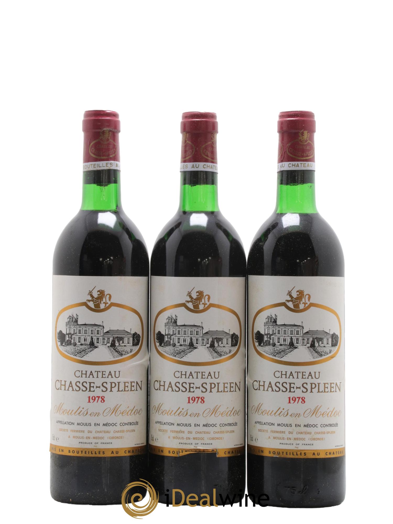 Château Chasse Spleen 1978 - Lot de 12 bouteilles - 4