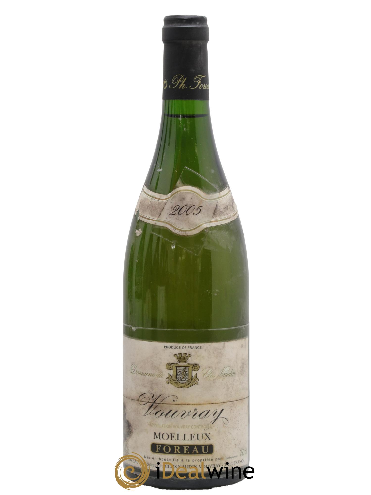 Vouvray Moelleux Clos Naudin - Philippe Foreau 2005 - Posten von 1 Flasche - 0