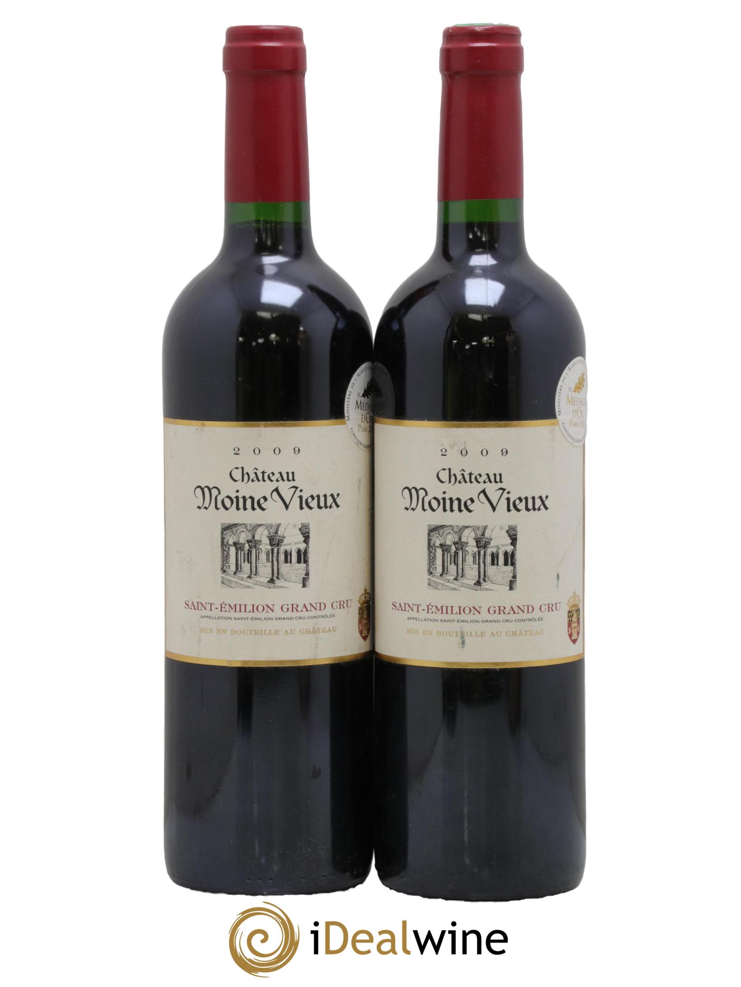 Saint-Émilion Grand Cru Château Moine Vieux 2009 - Lot de 2 bouteilles - 0