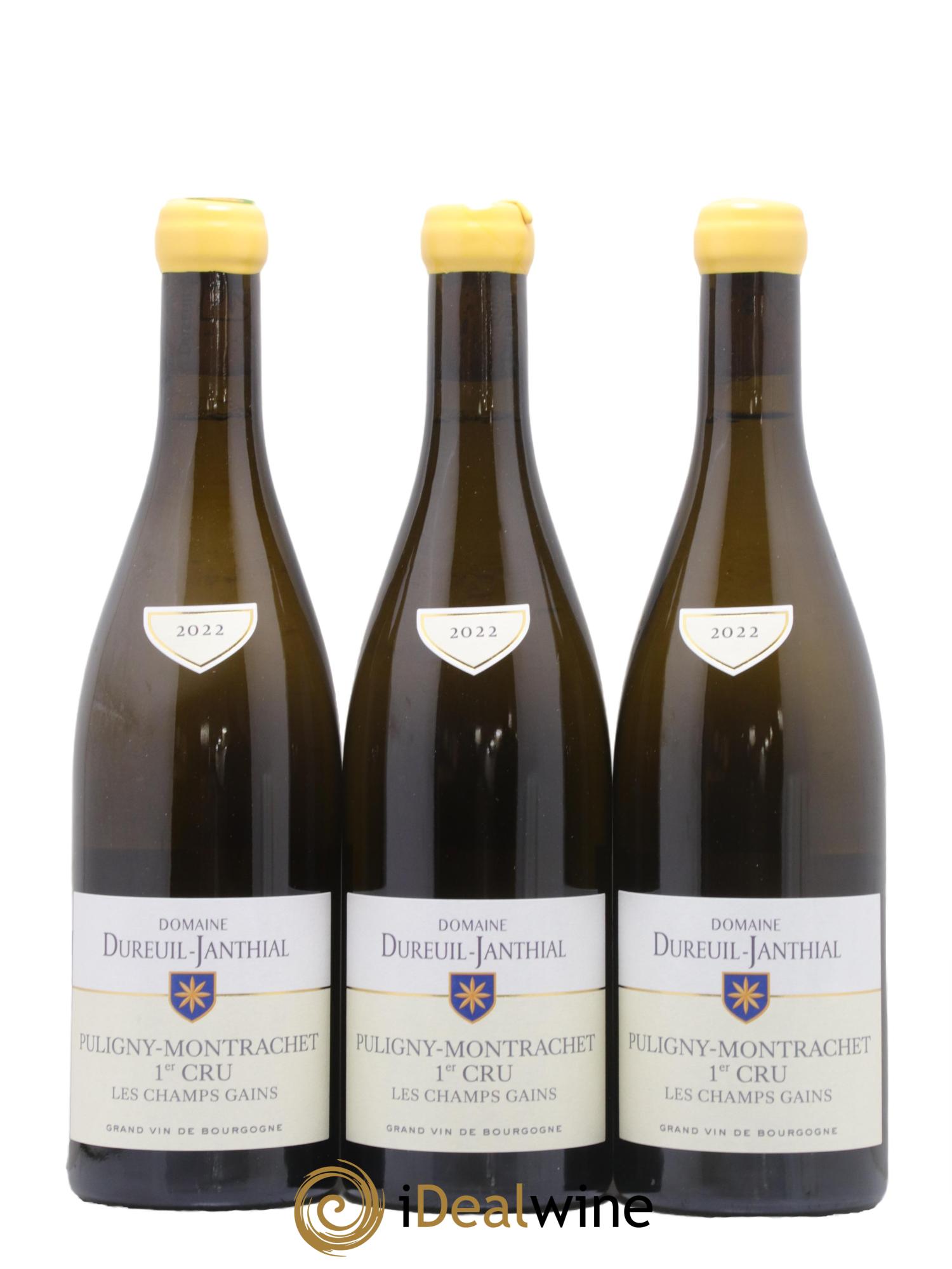 Puligny-Montrachet 1er Cru Les Champs Gains Vincent Dureuil-Janthial 2022 - Lot de 3 bouteilles - 0