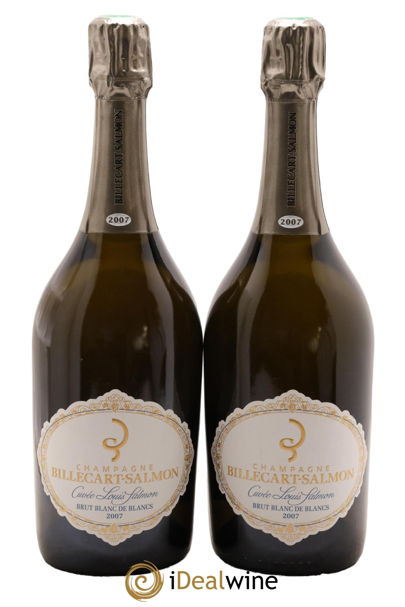Louis Salmon Blanc de Blancs Brut Billecart-Salmon 2007 - Lot of 2 bottles - 0