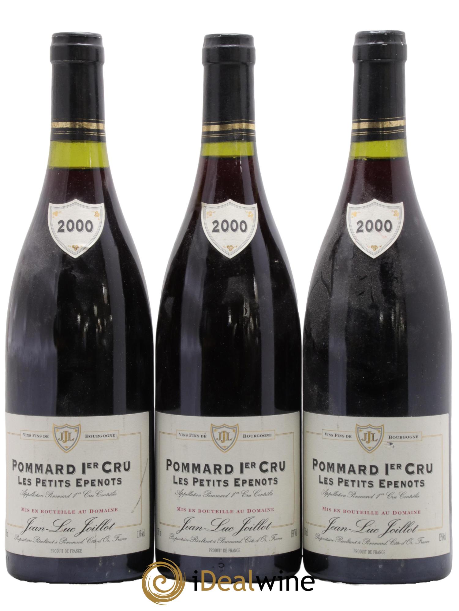 Pommard 1er Cru Petits Epenots Jean-Luc Joillot  2000 - Lot de 3 bouteilles - 0