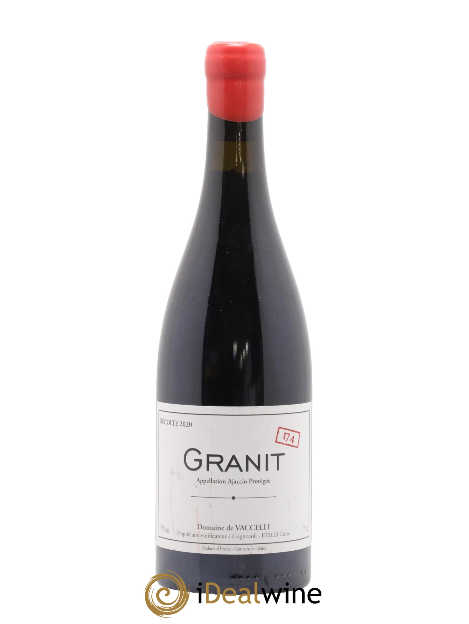Ajaccio Granit 174 Vaccelli 2020 - Lot de 1 bouteille - 0