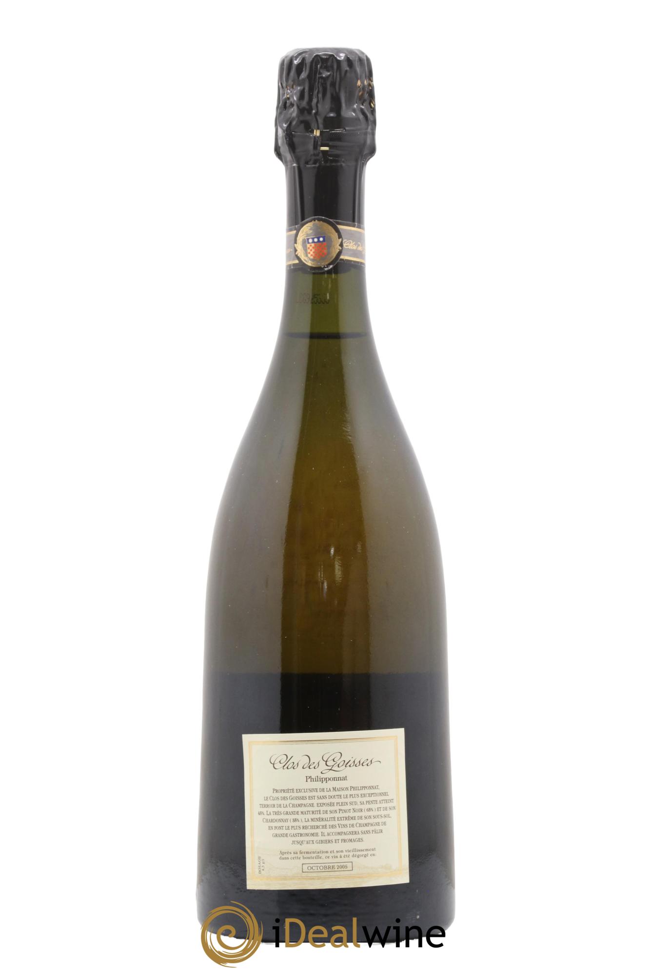 Clos des Goisses Philipponnat 1992 - Lot de 1 bouteille - 2