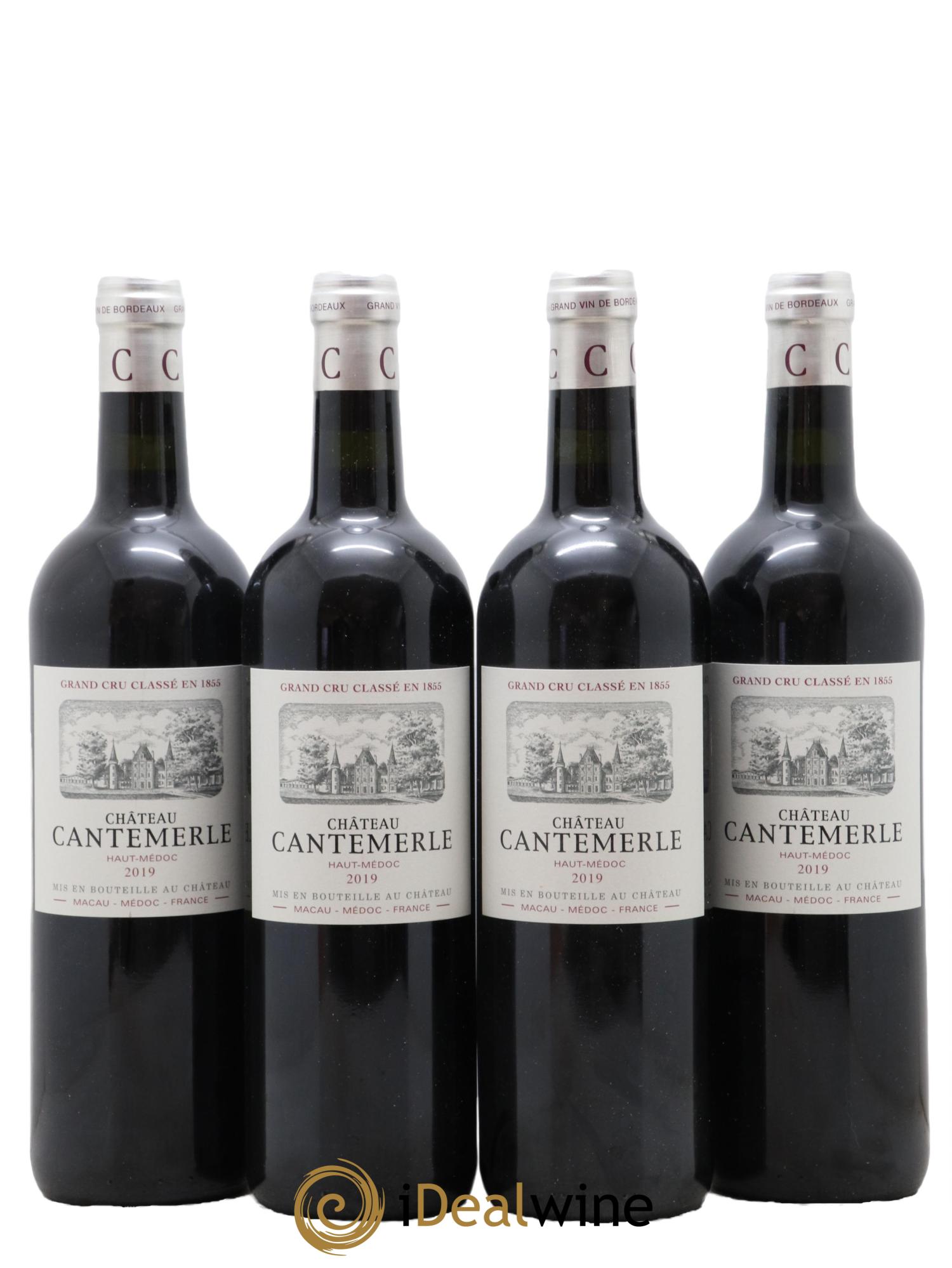 Château Cantemerle 5ème Grand Cru Classé 2019 - Lot de 4 bouteilles - 0