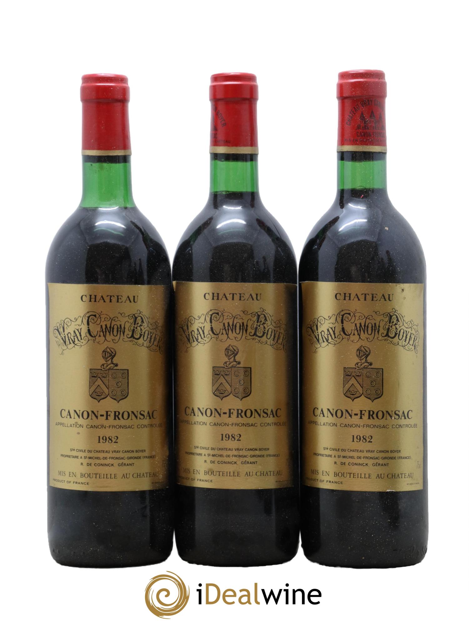 Canon-Fronsac Chateau Vray Canon Boyer 1982 - Lot de 12 bouteilles - 2