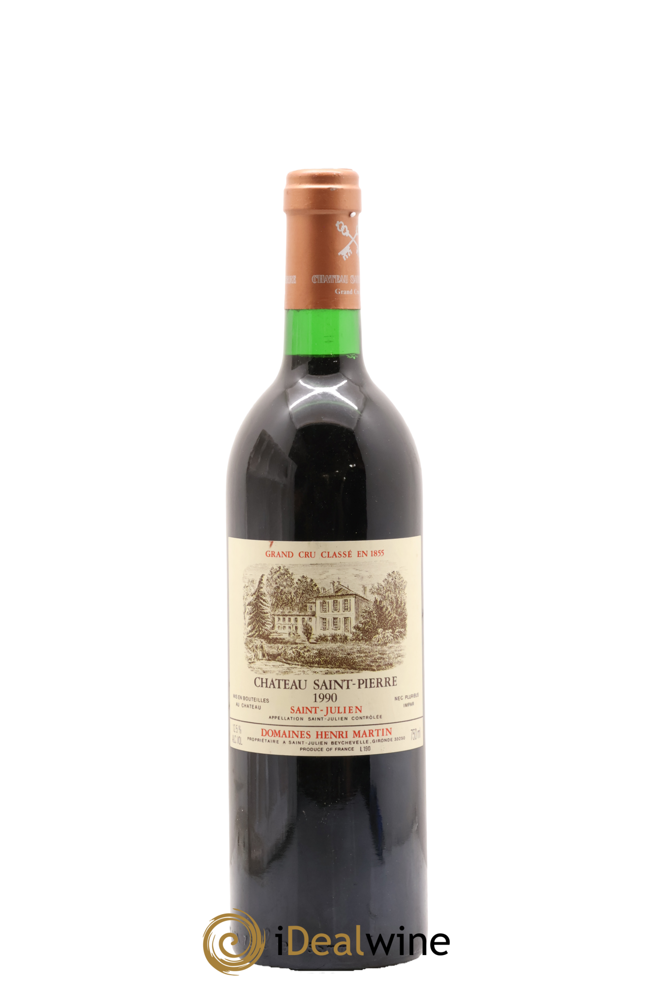 Château Saint-Pierre 4ème Grand Cru Classé 1990 - Lot of 1 bottle - 0