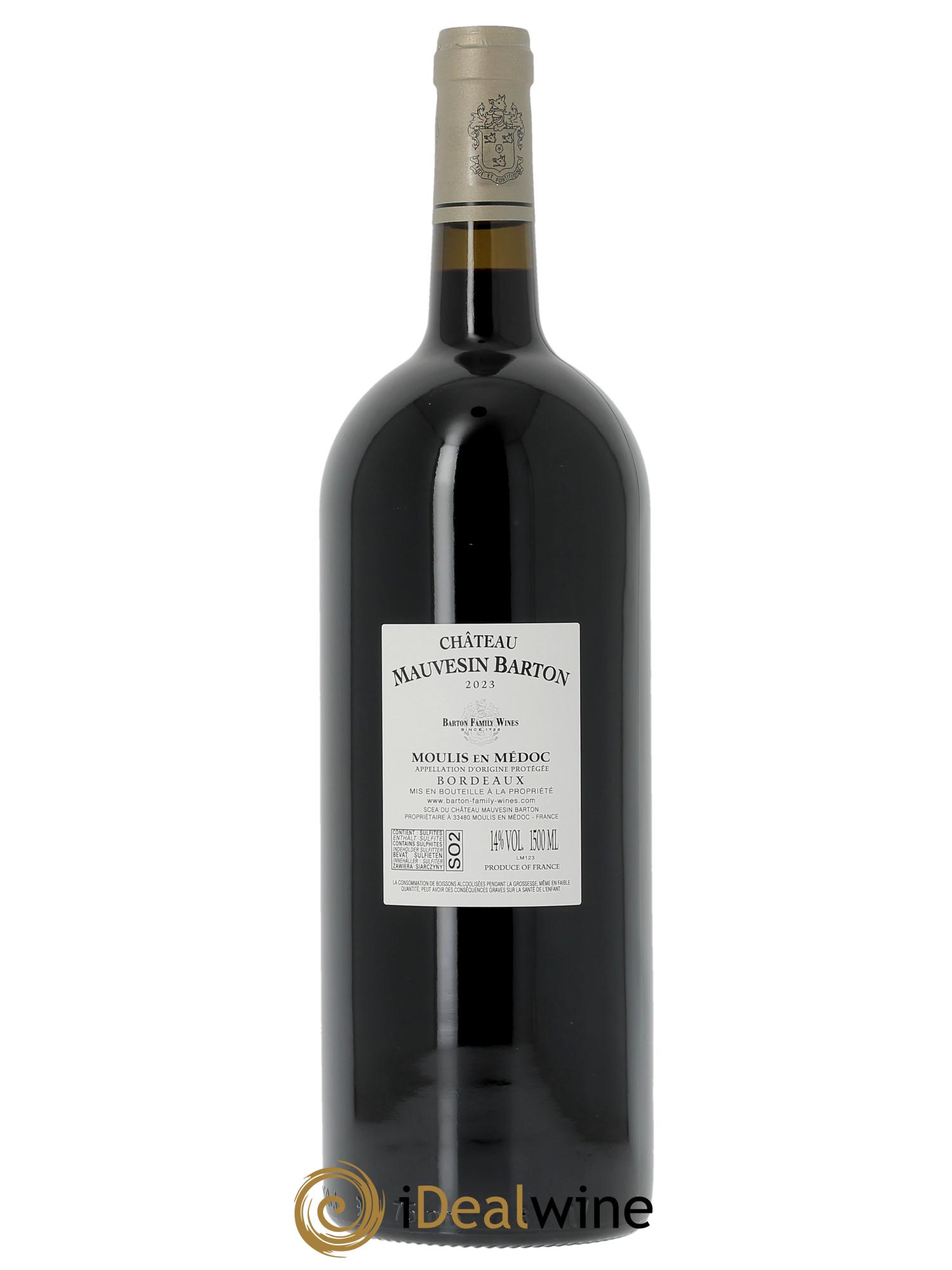 Château Mauvesin Barton (CBO à partir de 6 mgs) 2023 - Lot de 1 magnum - 1