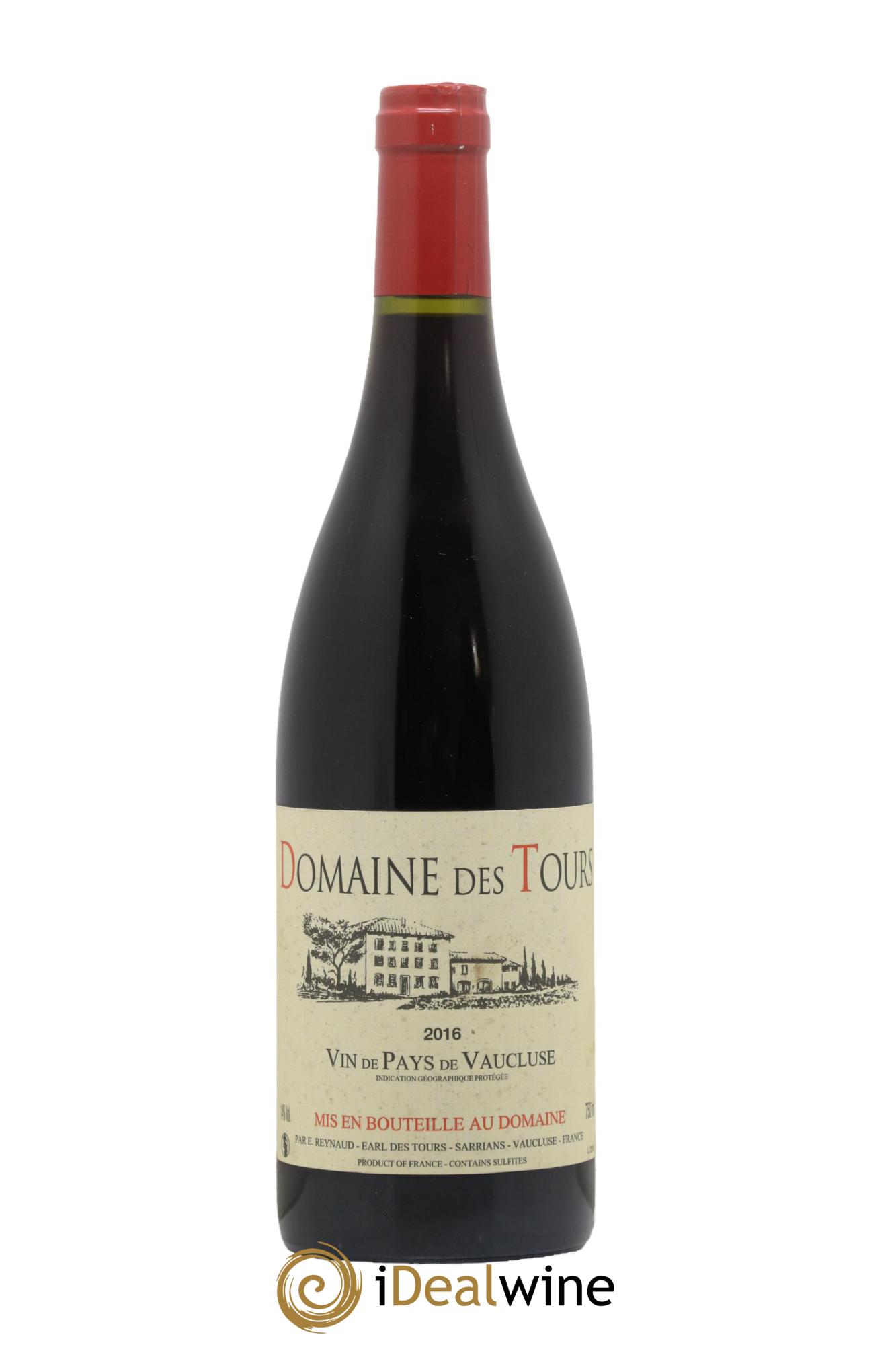 Vaucluse (Vin de Pays de Vaucluse) Domaine des Tours Emmanuel Reynaud 2016 - Lot de 1 bouteille - 0