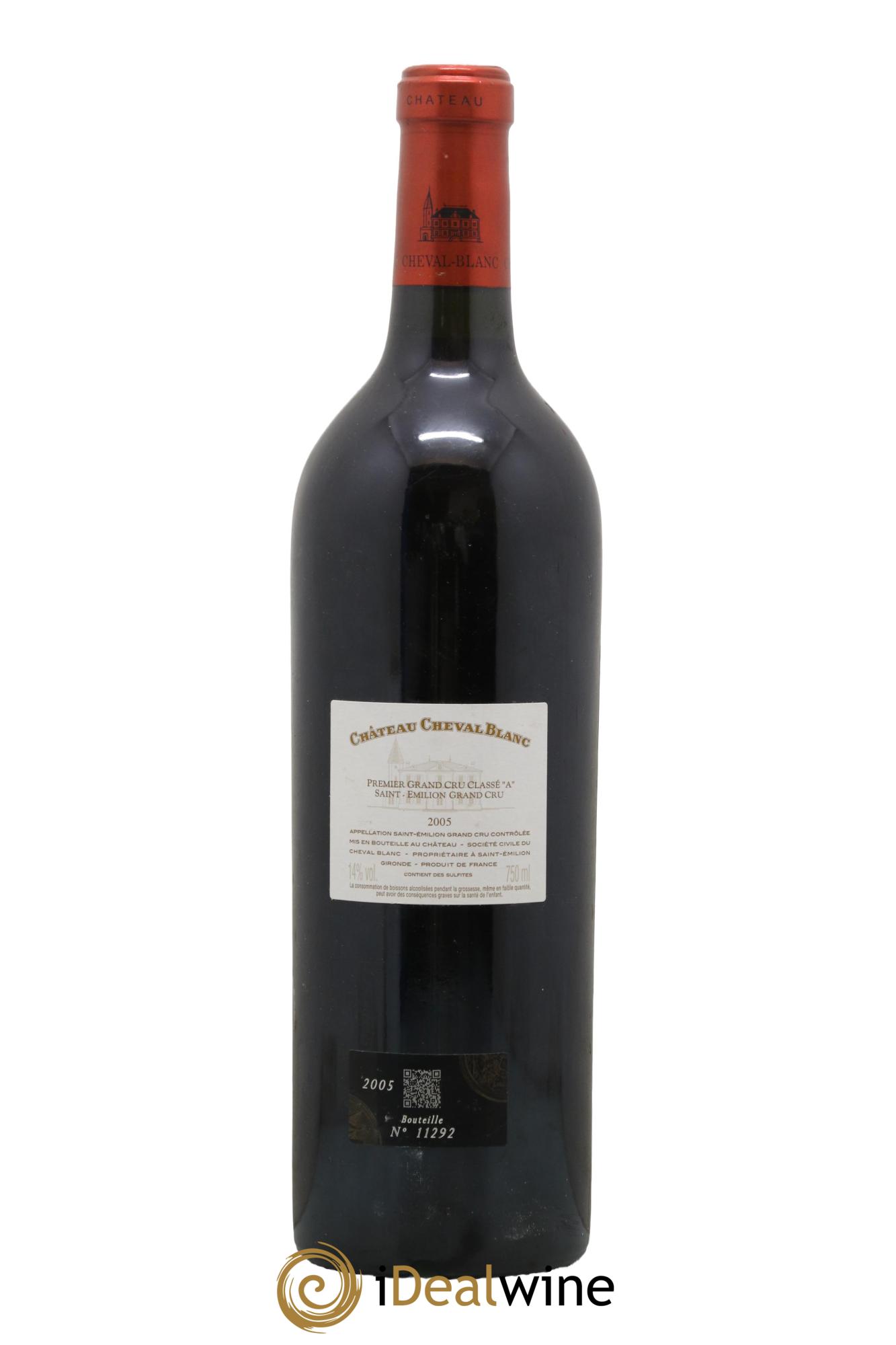 Château Cheval Blanc 1er Grand Cru Classé A 2005 - Lot de 1 bouteille - 1
