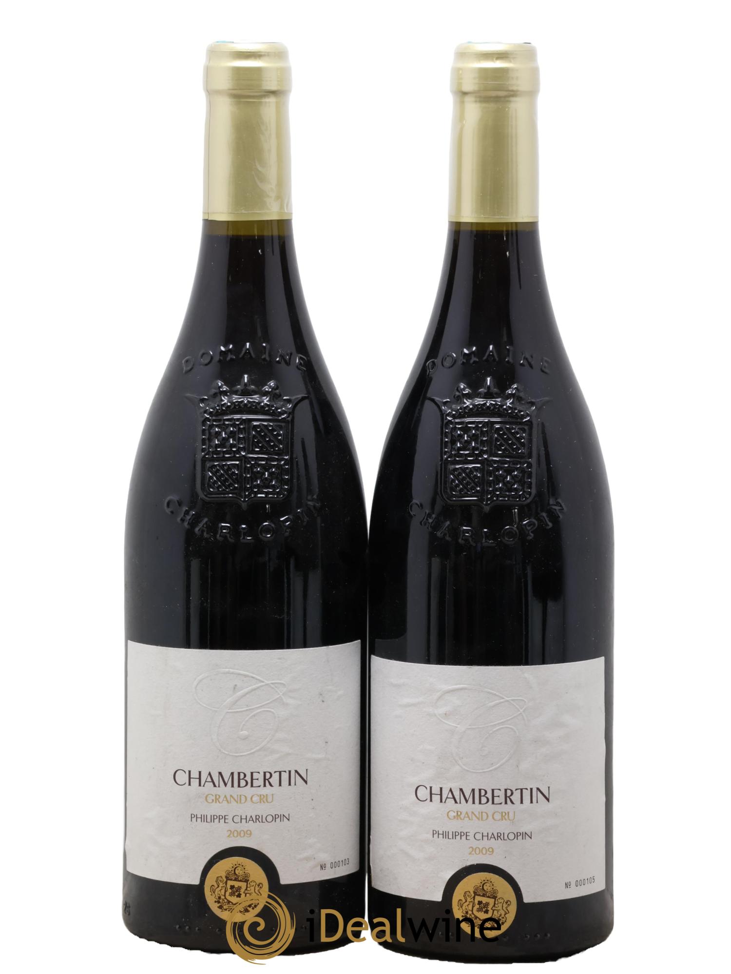 Chambertin Grand Cru Philippe Charlopin 2009 - Lot de 2 bouteilles - 0