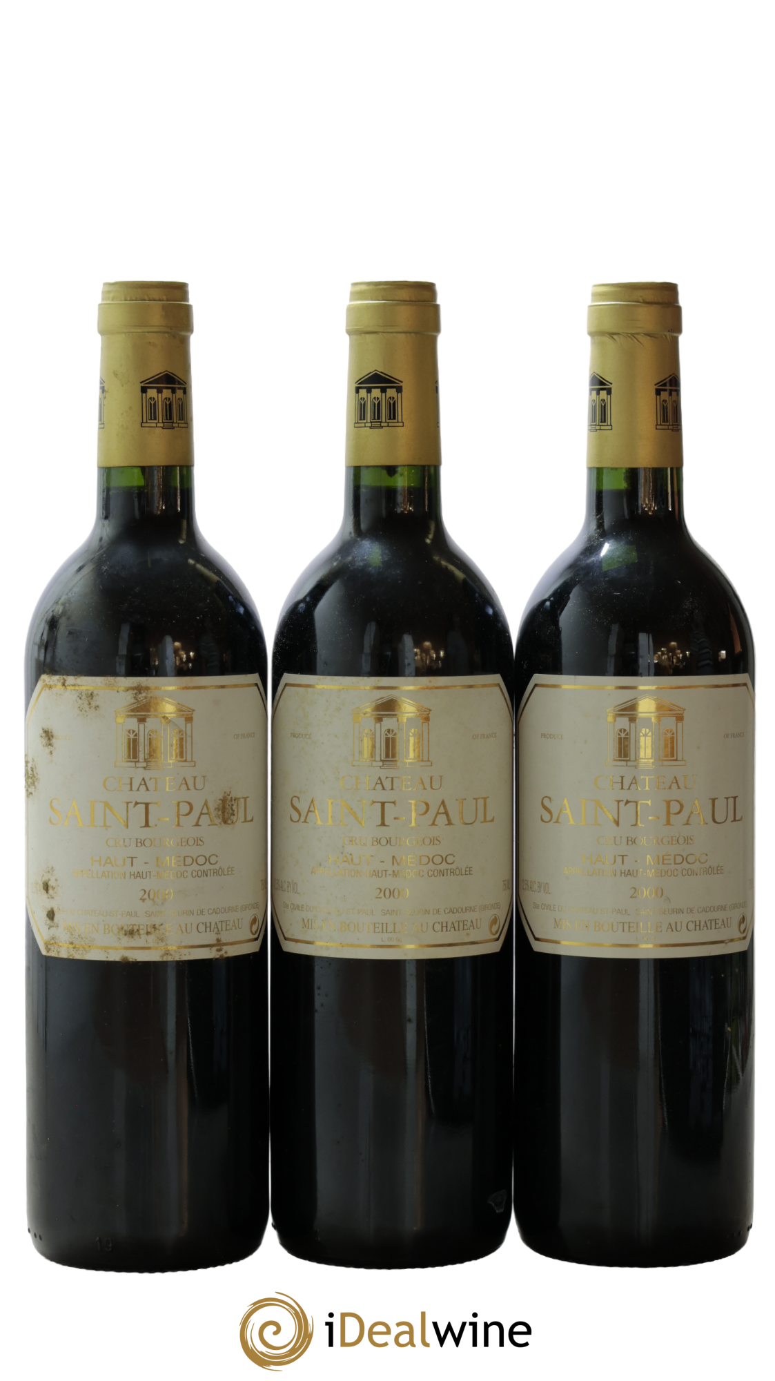 Château Saint-Paul Cru Bourgeois 2000 - Lot of 3 bottles - 0