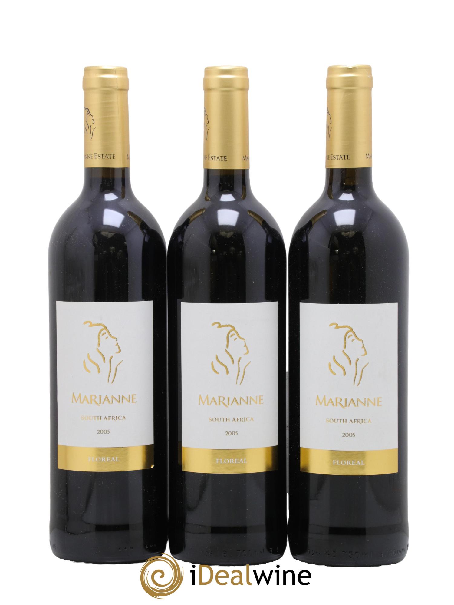 Afrique du Sud Marianne Floreal 2005 - Lot de 3 bouteilles - 0
