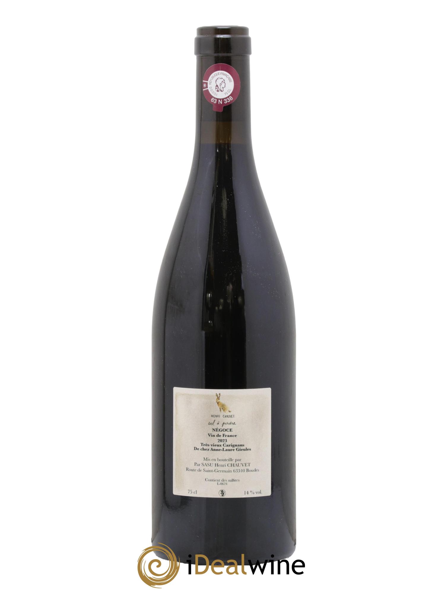 Vin de France Ciel à Perdre Henri Chauvet 2023 - Lot de 1 bouteille - 1