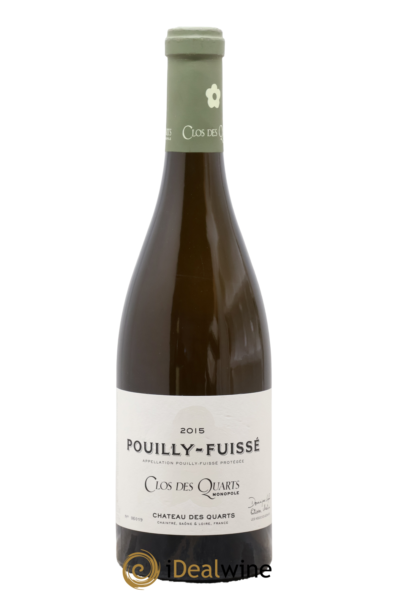 Pouilly-Fuissé 1er Cru Aux Quarts Clos des Quarts Monopole Château des Quarts 2015 - Posten von 1 Flasche - 0