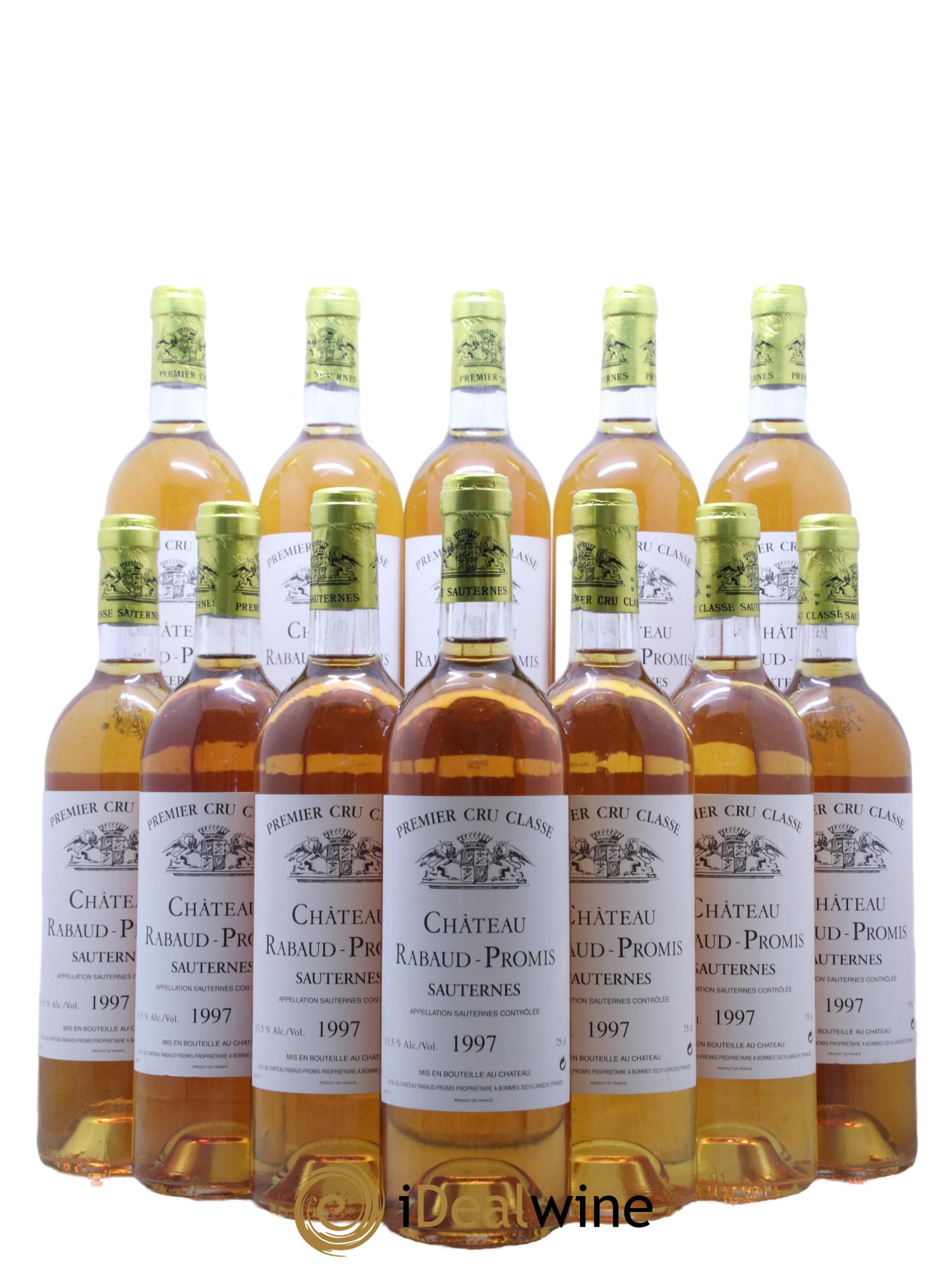 Château Rabaud Promis 1er Grand Cru Classé 1997 - Posten von 12 Flaschen - 0