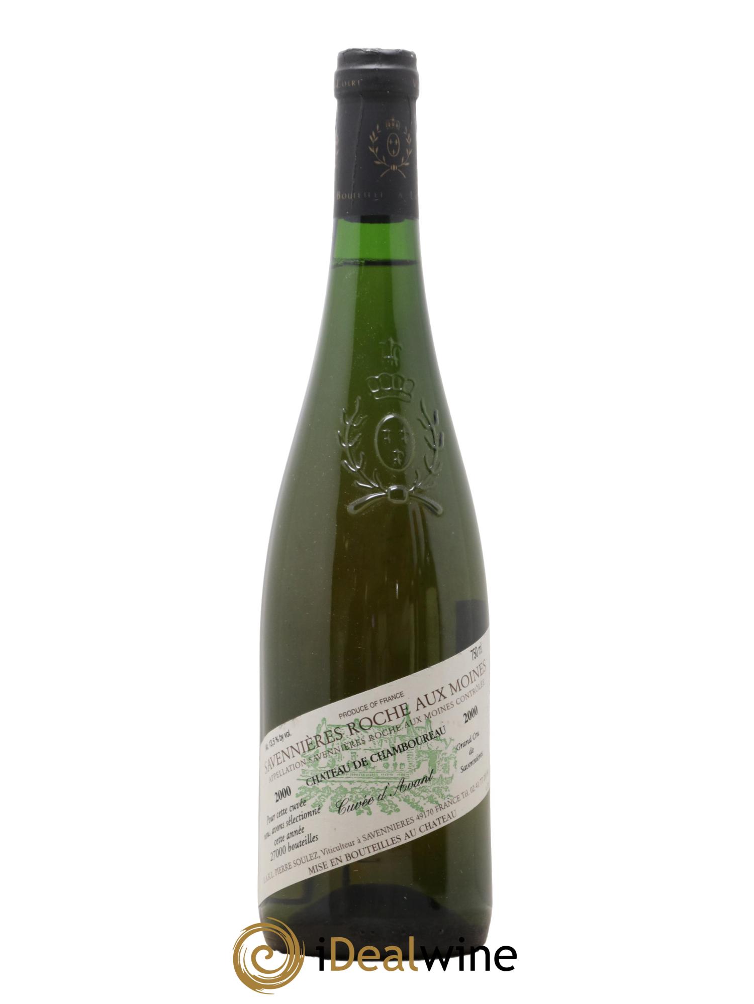 Savennières Roche aux Moines Cuvée d'avant Château de Chamboureau 2000 - Lot de 1 bouteille - 0