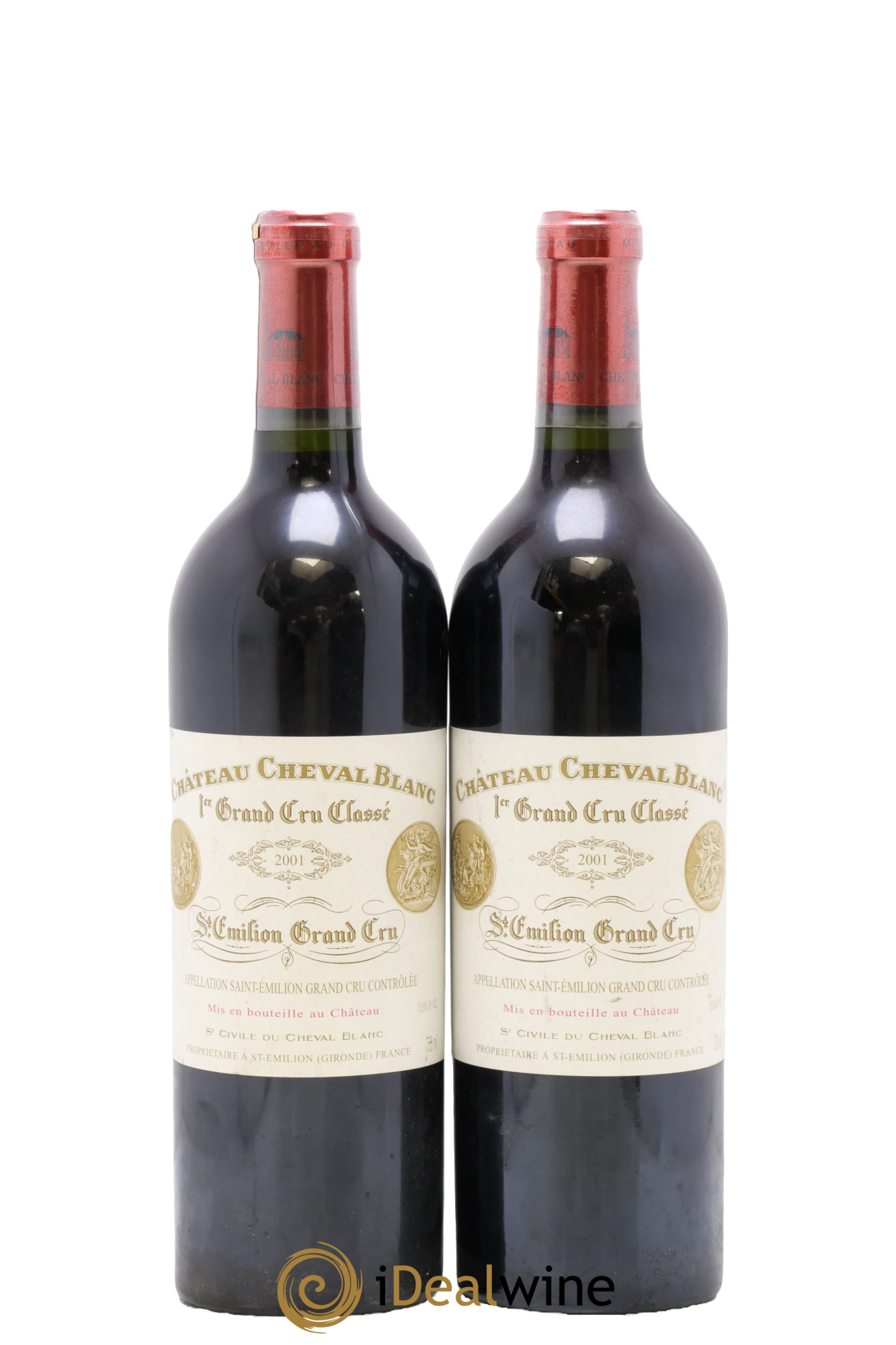 Château Cheval Blanc 1er Grand Cru Classé A 2001 - Lot de 2 bouteilles - 0