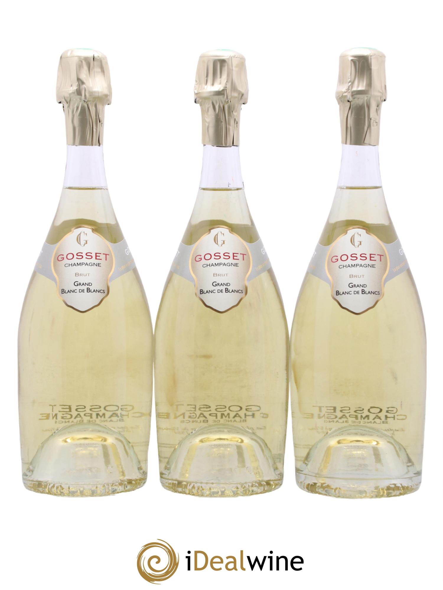 Grand Blanc de Blancs Gosset - Lot de 3 bouteilles - 1