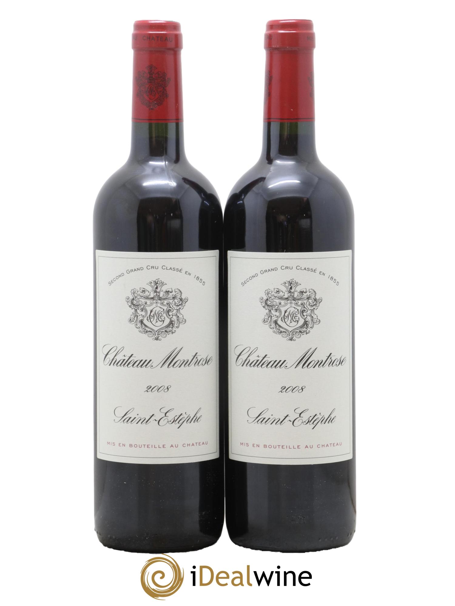 Château Montrose 2ème Grand Cru Classé 2008 - Lot de 2 bouteilles - 0