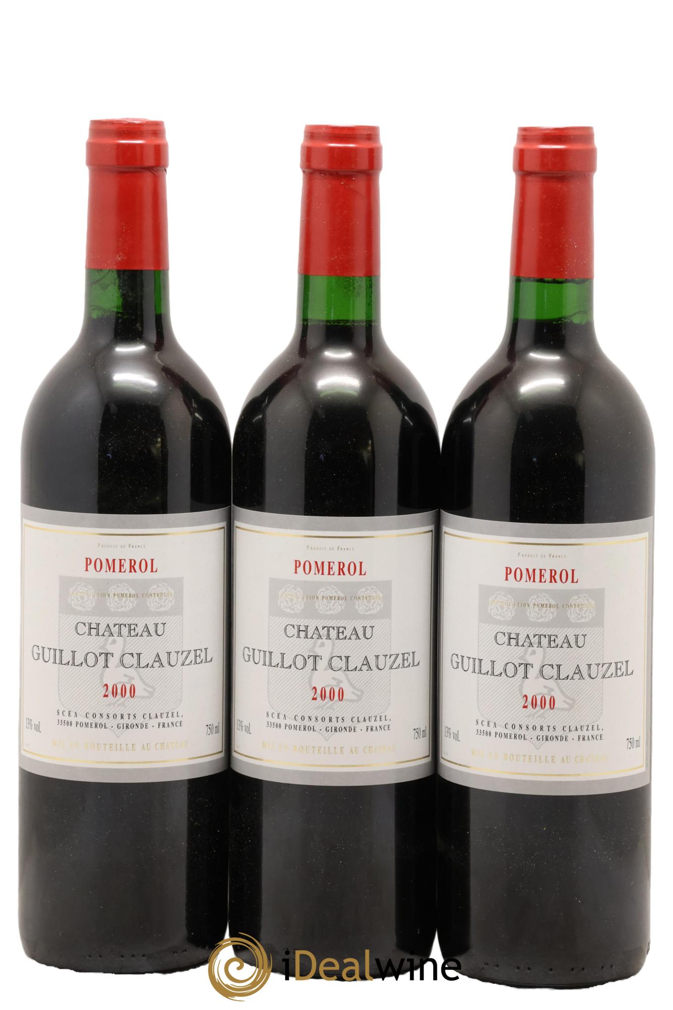 Château Guillot Clauzel 2000 - Lot of 3 bottles - 0