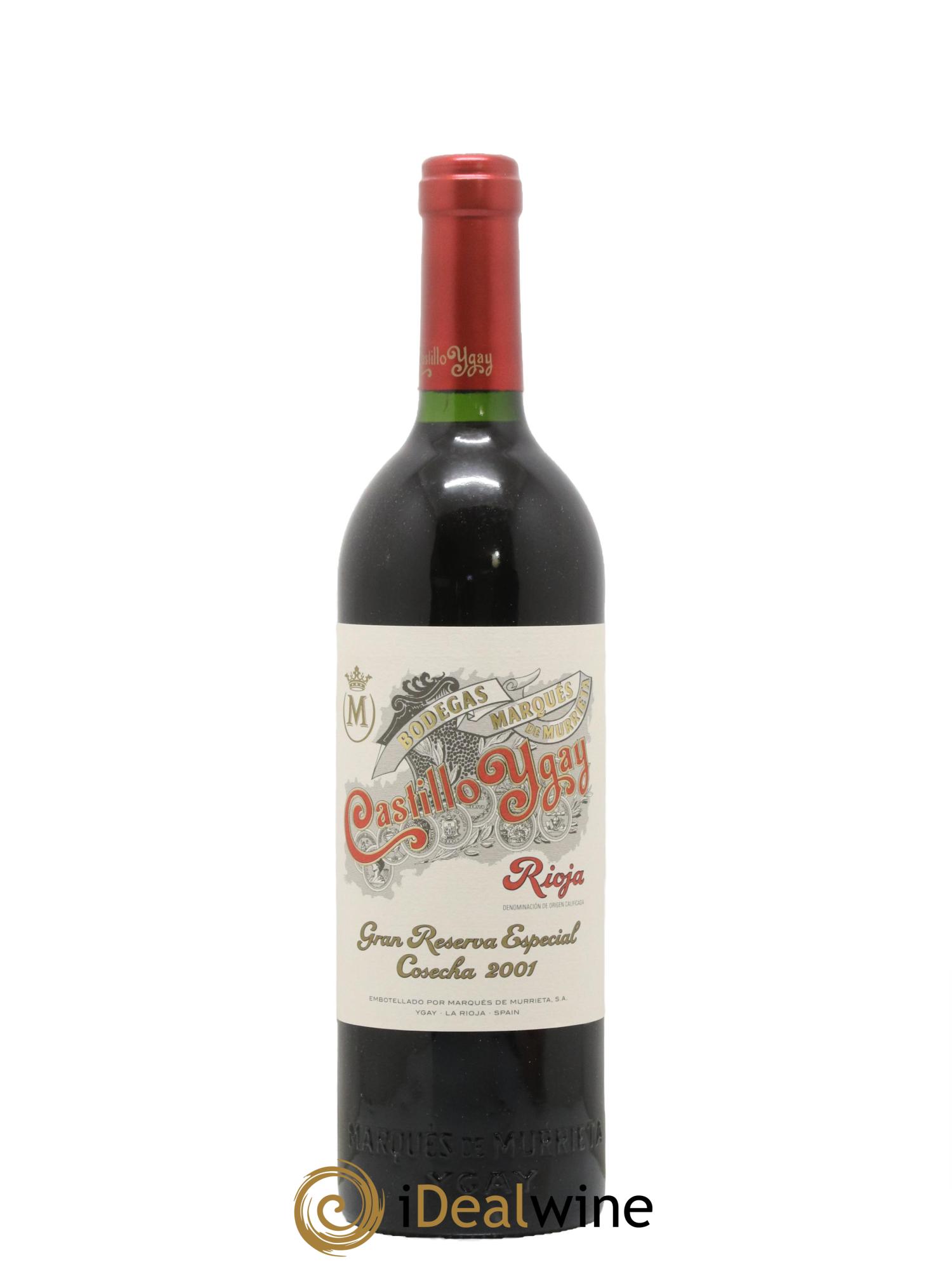 Rioja DOCA Castillo Ygay Reserva Especial Marqués de Murrieta 2001 - Lot de 1 bouteille - 0