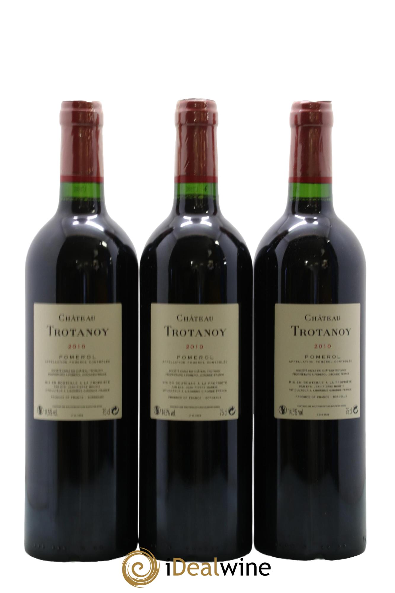 Château Trotanoy 2010 - Lot of 3 bottles - 1