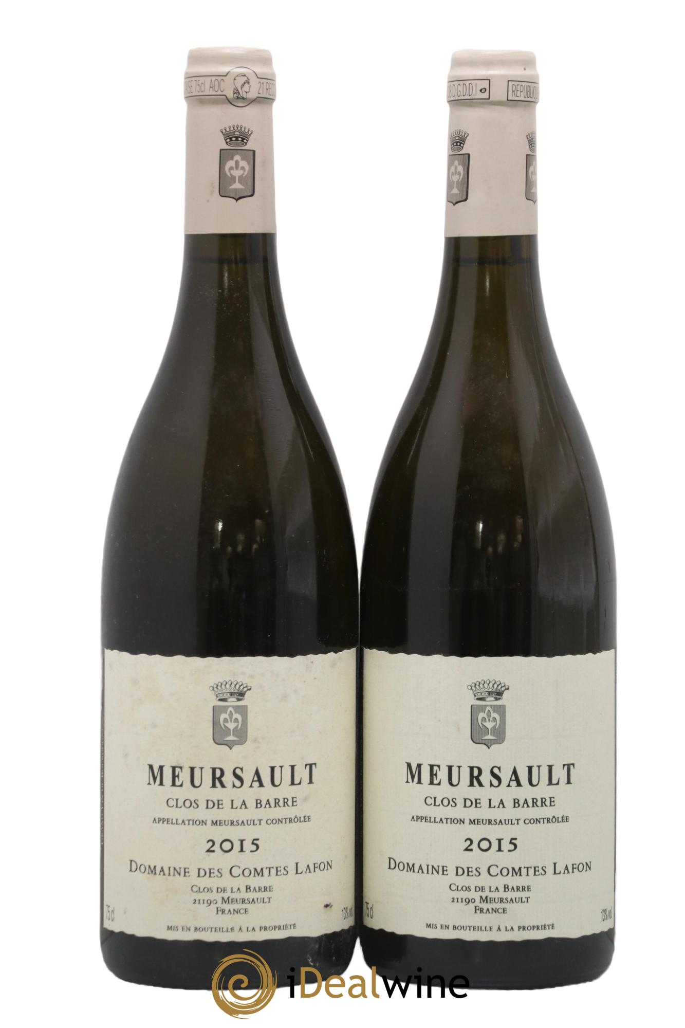 Meursault Clos de la Barre Comtes Lafon (Domaine des) 2015 - Lot of 2 bottles - 0