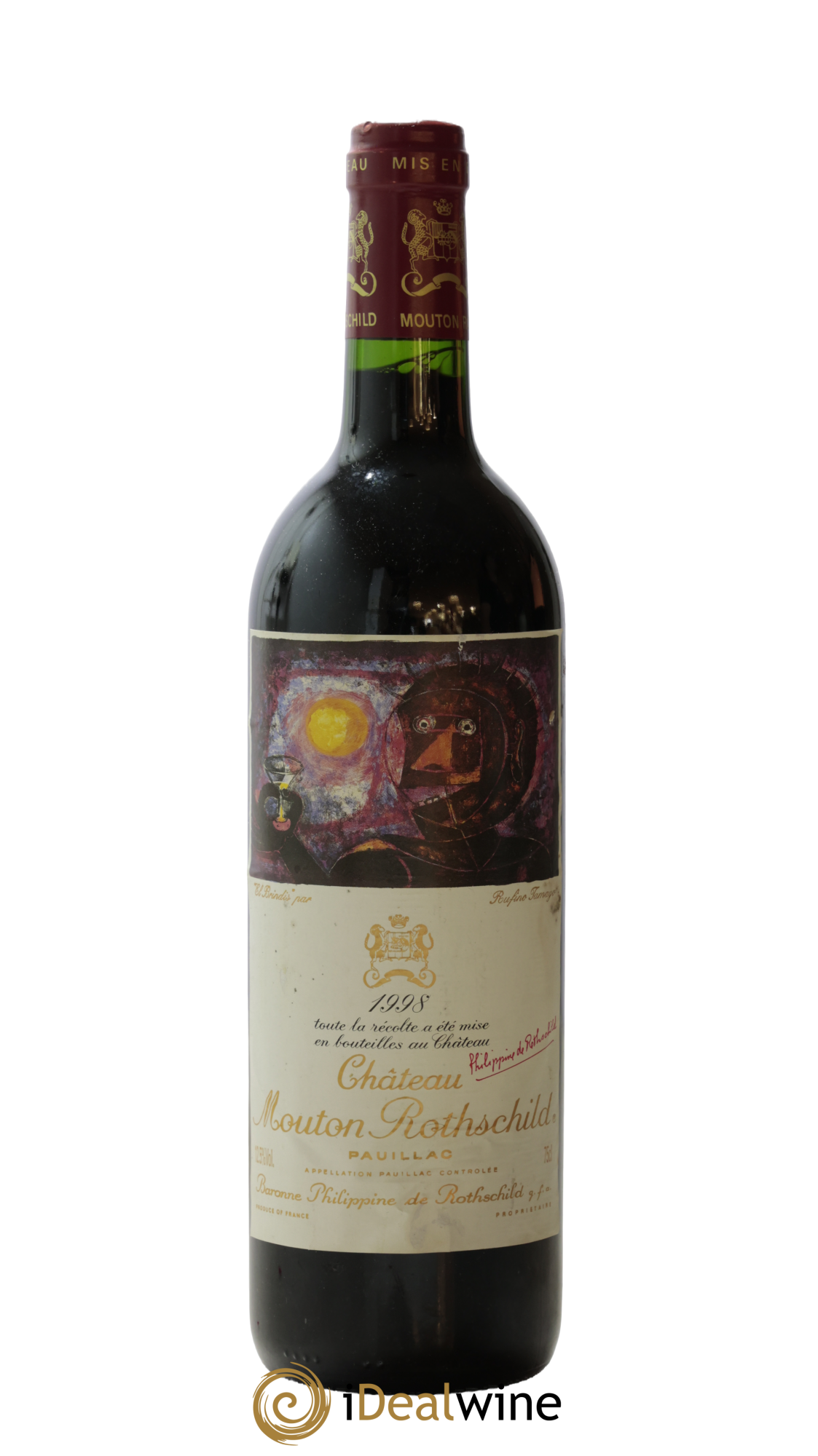 Château Mouton Rothschild 1er Grand Cru Classé 1998 - Lot of 1 bottle - 0