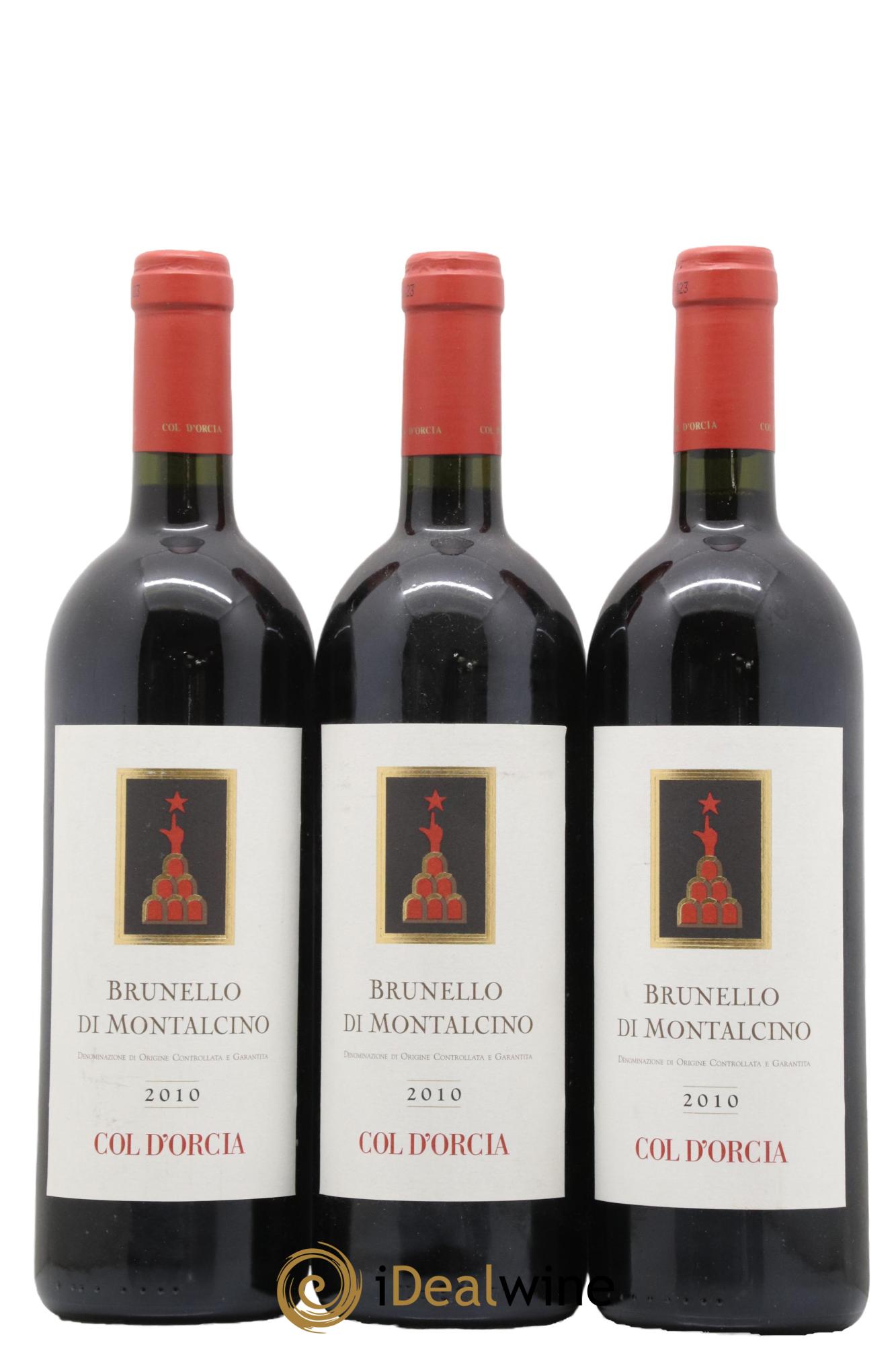 Brunello di Montalcino DOCG Tenuta Col d'Orcia 2010 - Lot de 3 bouteilles - 0