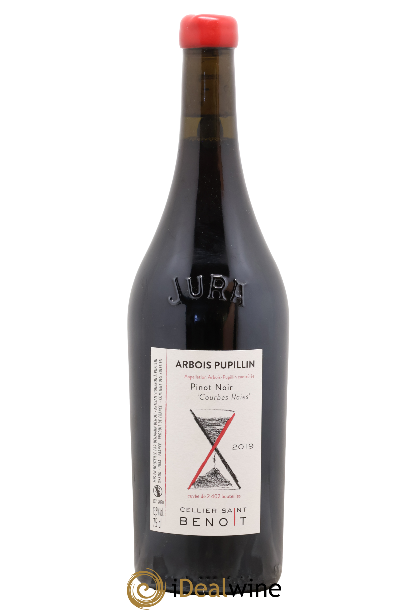 Arbois-Pupillin Pinot Noir Courbes Raies Cellier Saint Benoît 2021 - Lot de 1 bouteille - 1