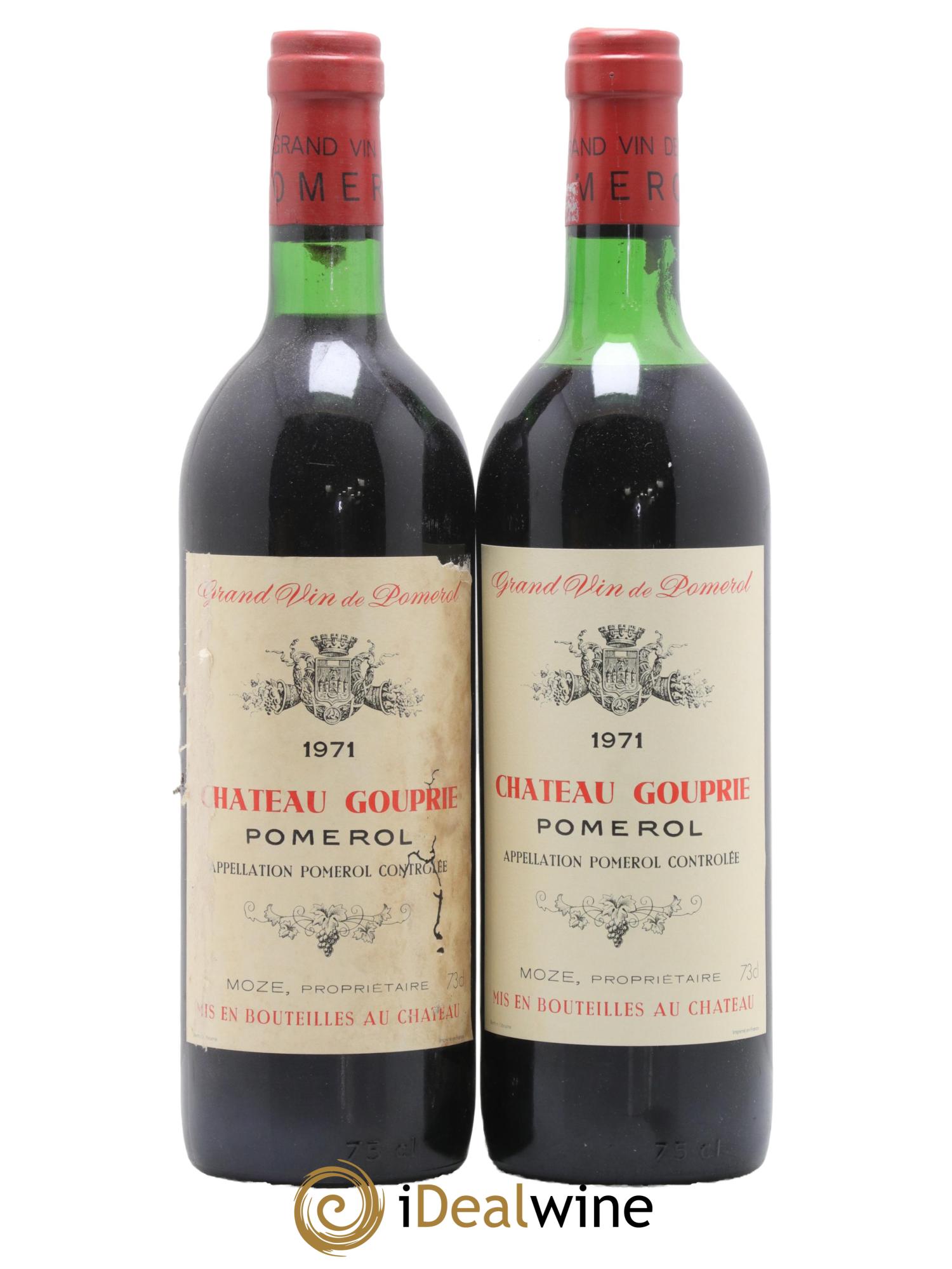 Château Gouprie 1971 - Posten von 2 Flaschen - 0