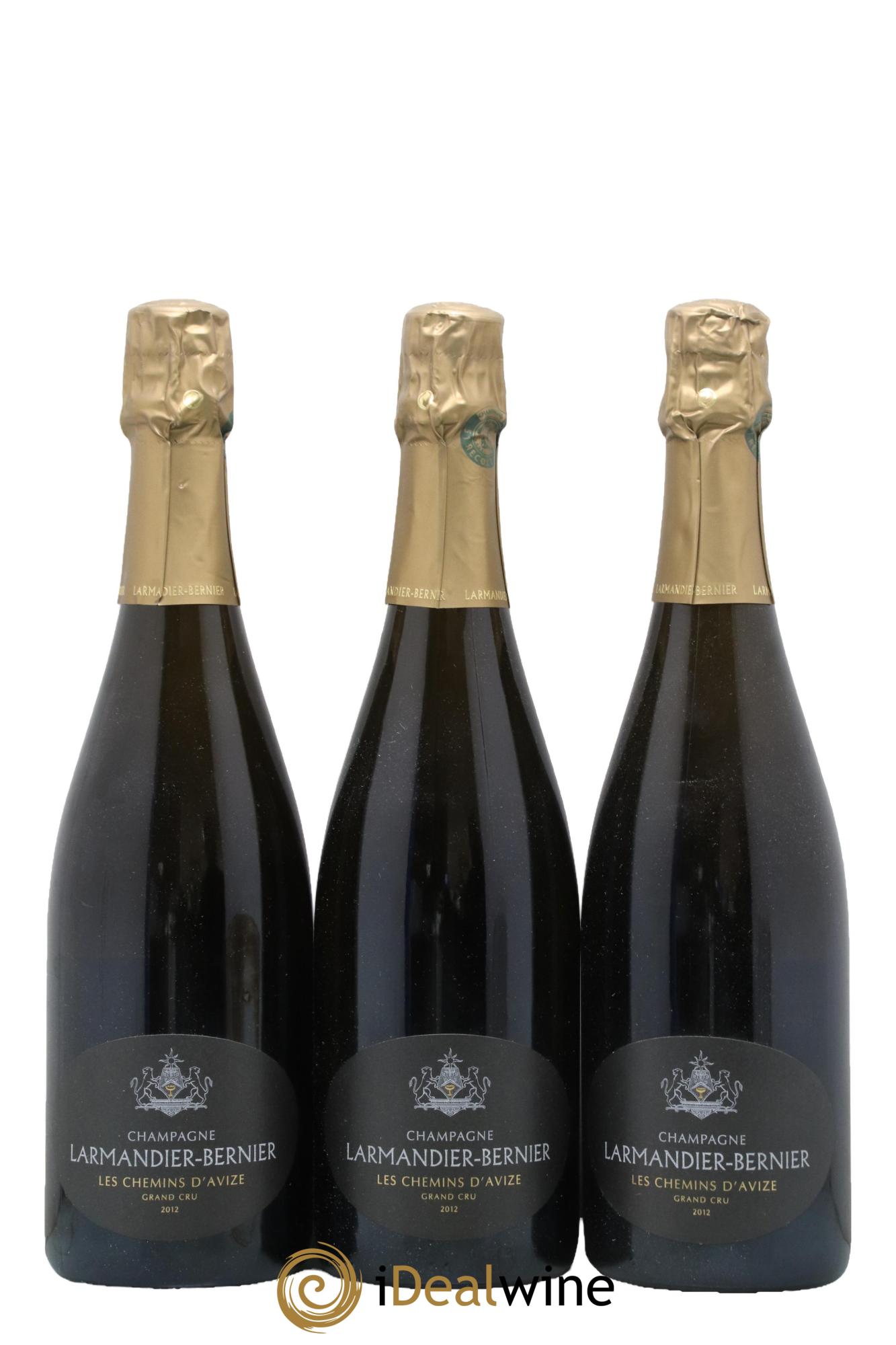 Les Chemins d'Avize Grand Cru Extra-Brut Larmandier-Bernier 2012 - Lot de 3 bouteilles - 0
