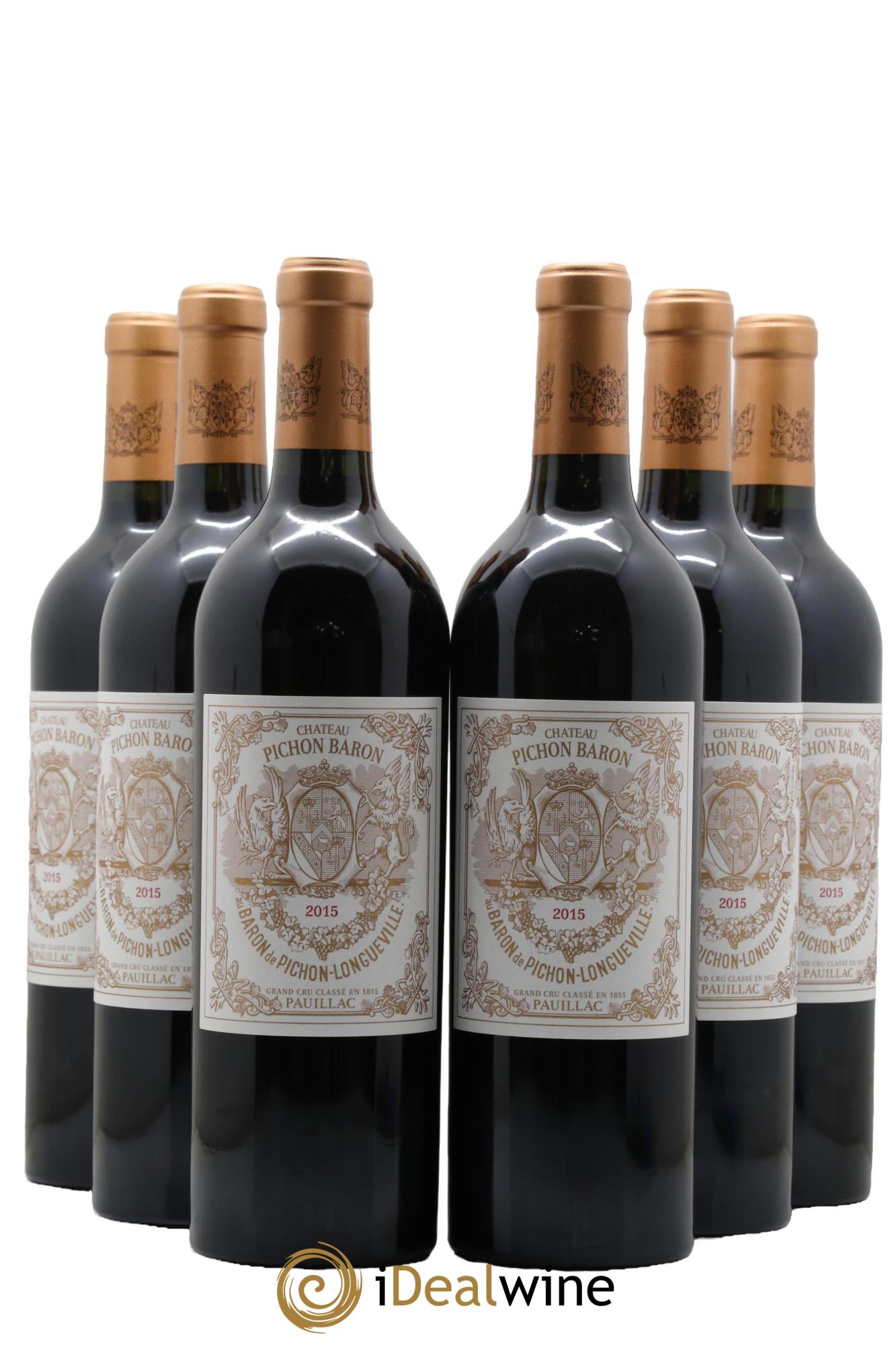 Pichon Longueville Baron 2ème Grand Cru Classé 2015 - Lot de 6 bouteilles - 0