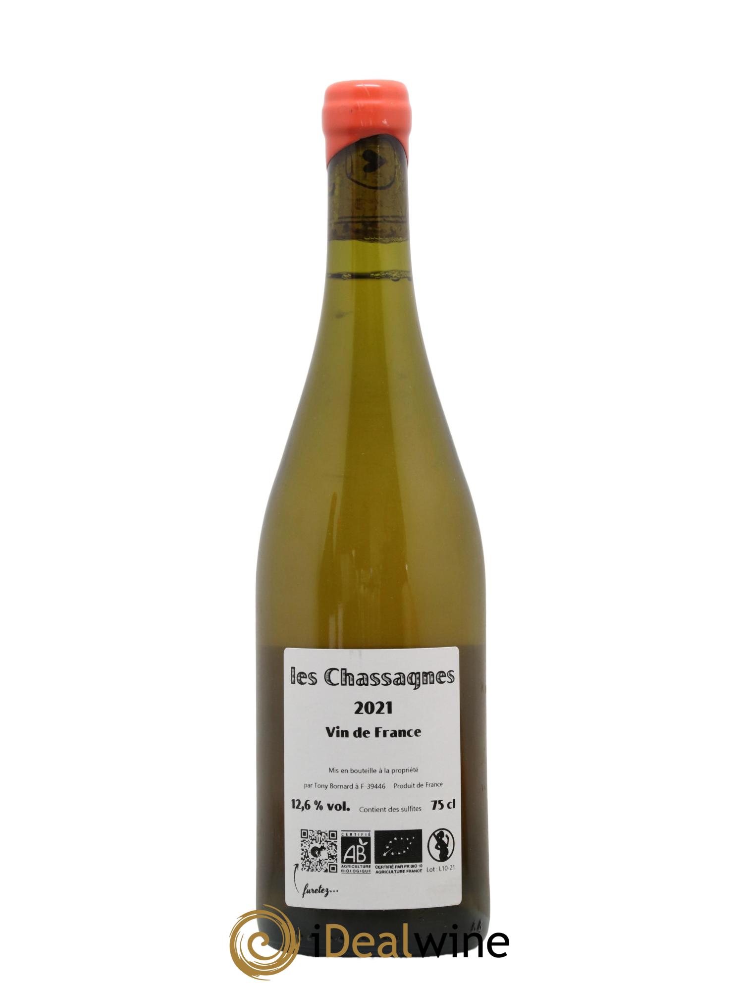Vin de France Les Chassagnes Tony Bornard 2021 - Lot de 1 bouteille - 1
