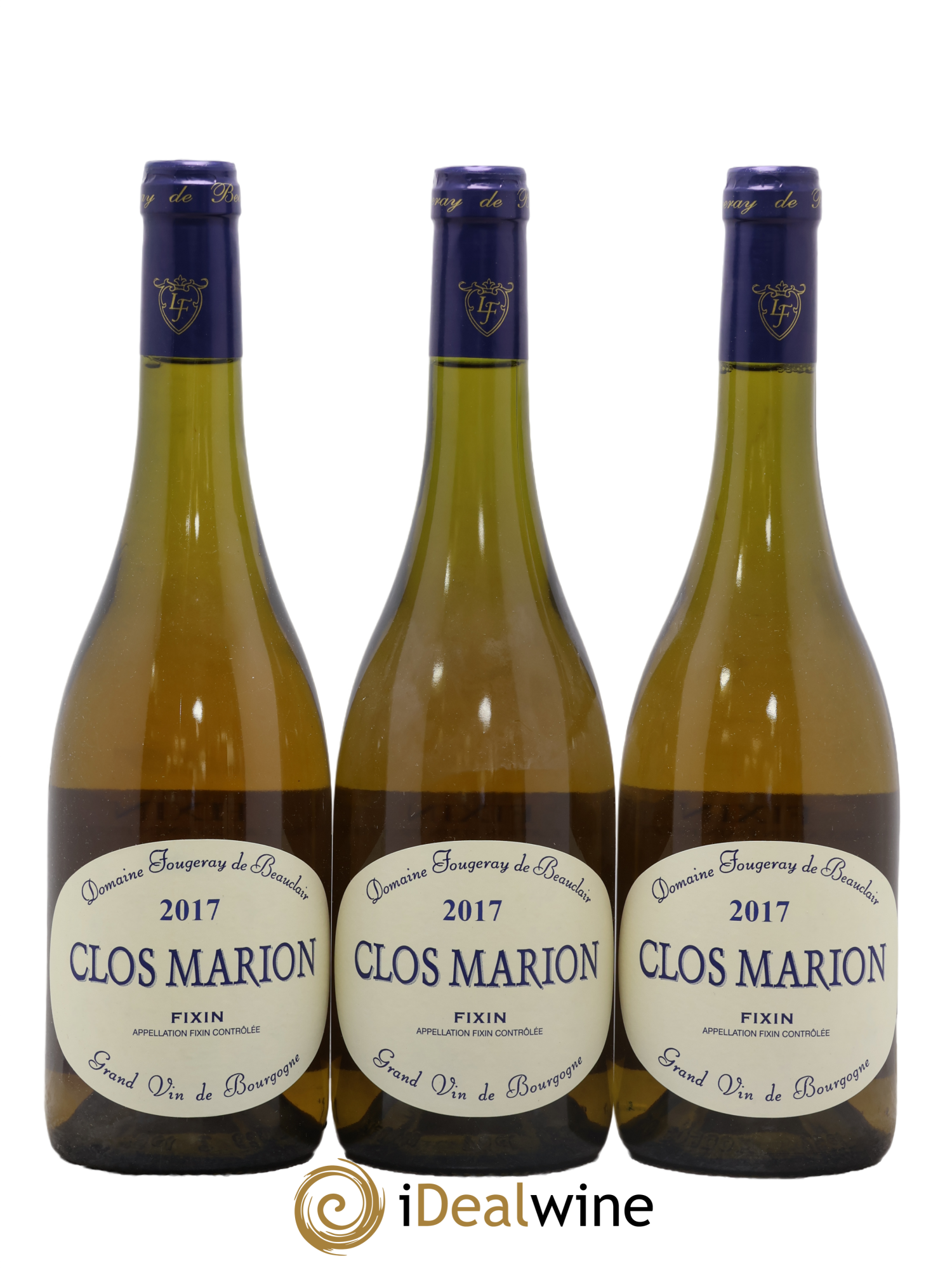 Fixin Clos Marion Fougeray de Beauclair 2017 - Lotto di 3 bottiglie - 0