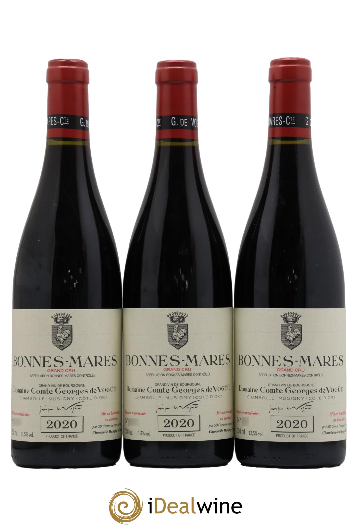 Bonnes-Mares Grand Cru Comte Georges de Vogüé 2020 - Lotto di 3 bottiglie - 0