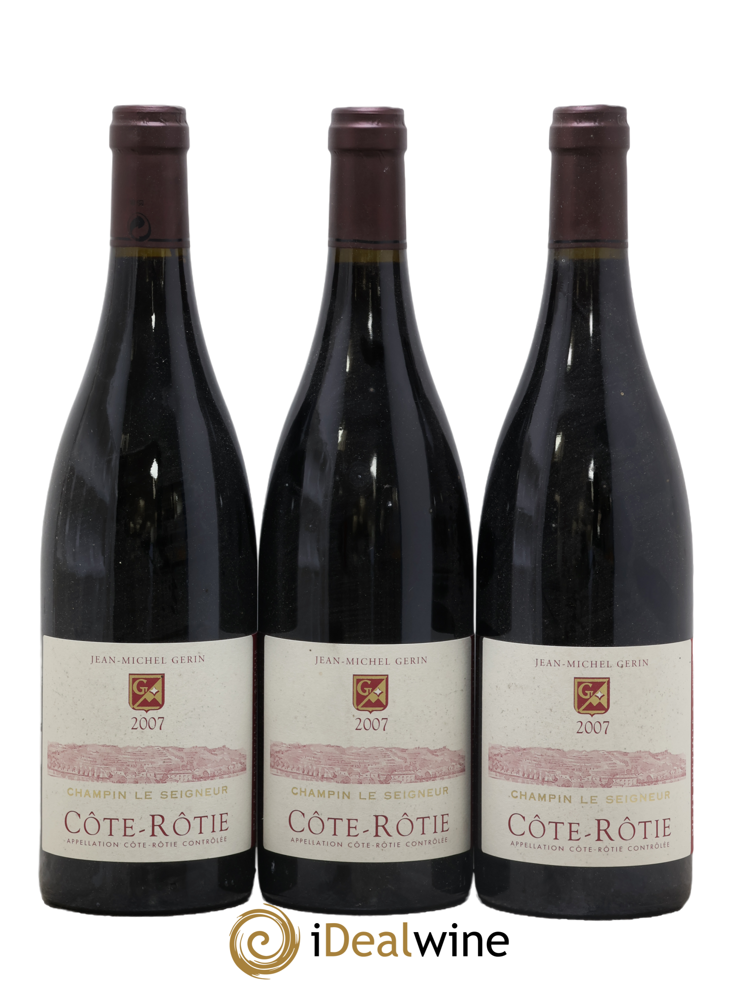 Côte-Rôtie Champin Le Seigneur Jean-Michel Gerin 2007 - Lot de 3 bouteilles - 0