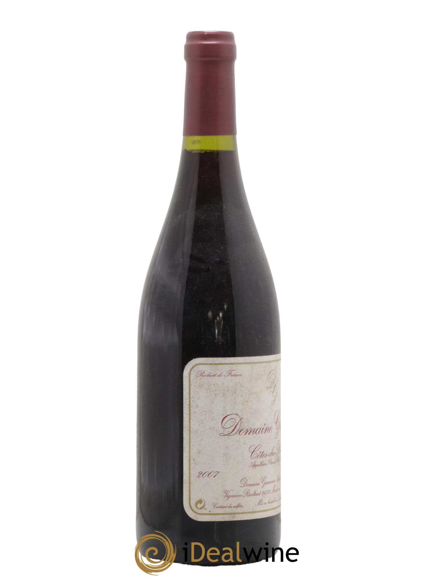Côtes-du-Rhône La Mémé Ceps Centenaires Gramenon (Domaine) 2007 - Lot of 1 bottle - 1