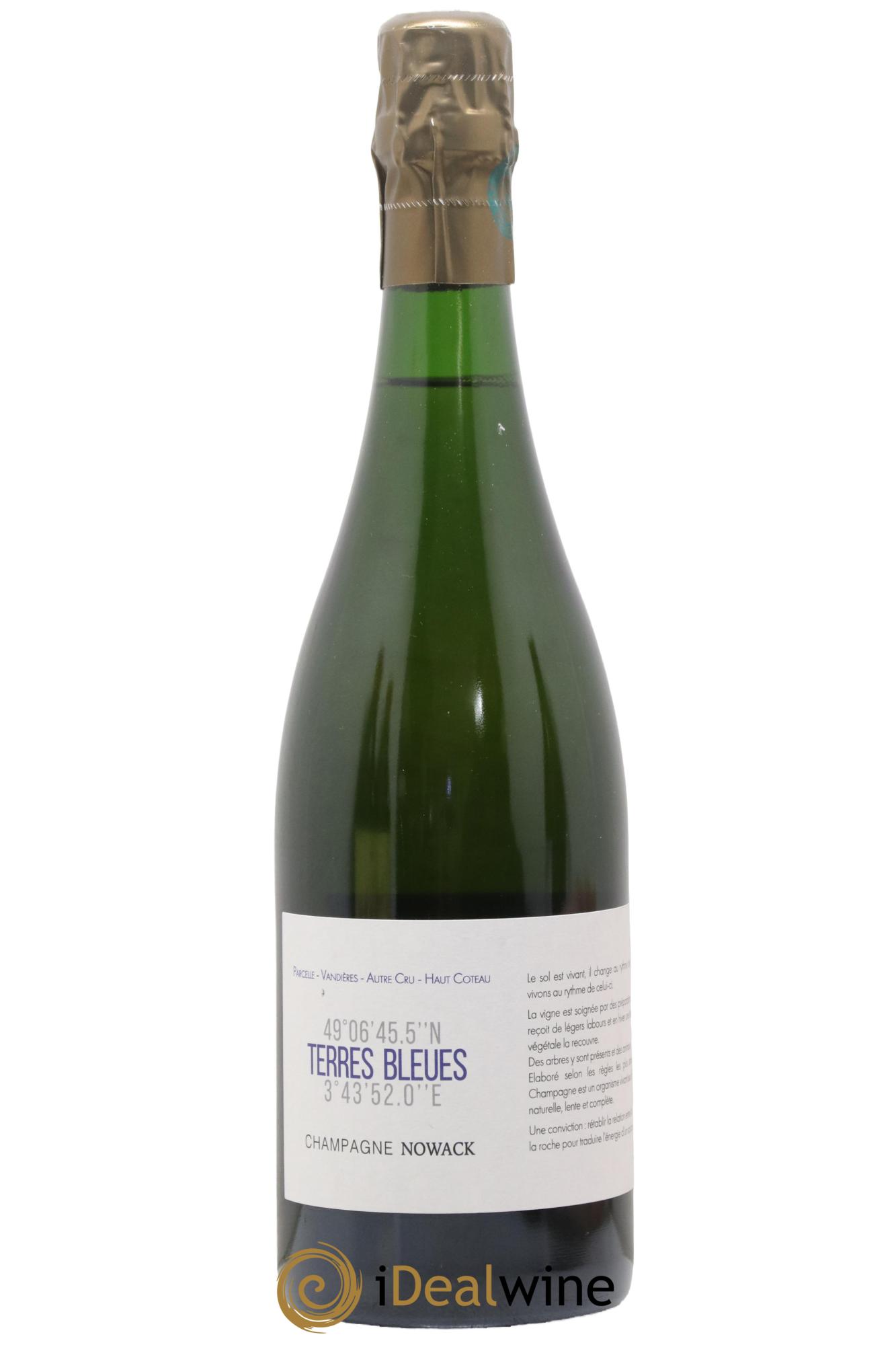 Champagne Les Terres Bleues Maison Nowack 2020 - Lot de 1 bouteille - 0