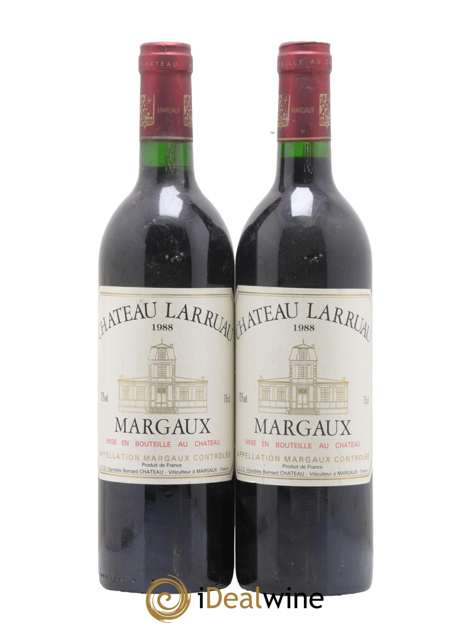 Château Larruau 1988 - Lot de 2 bouteilles - 0